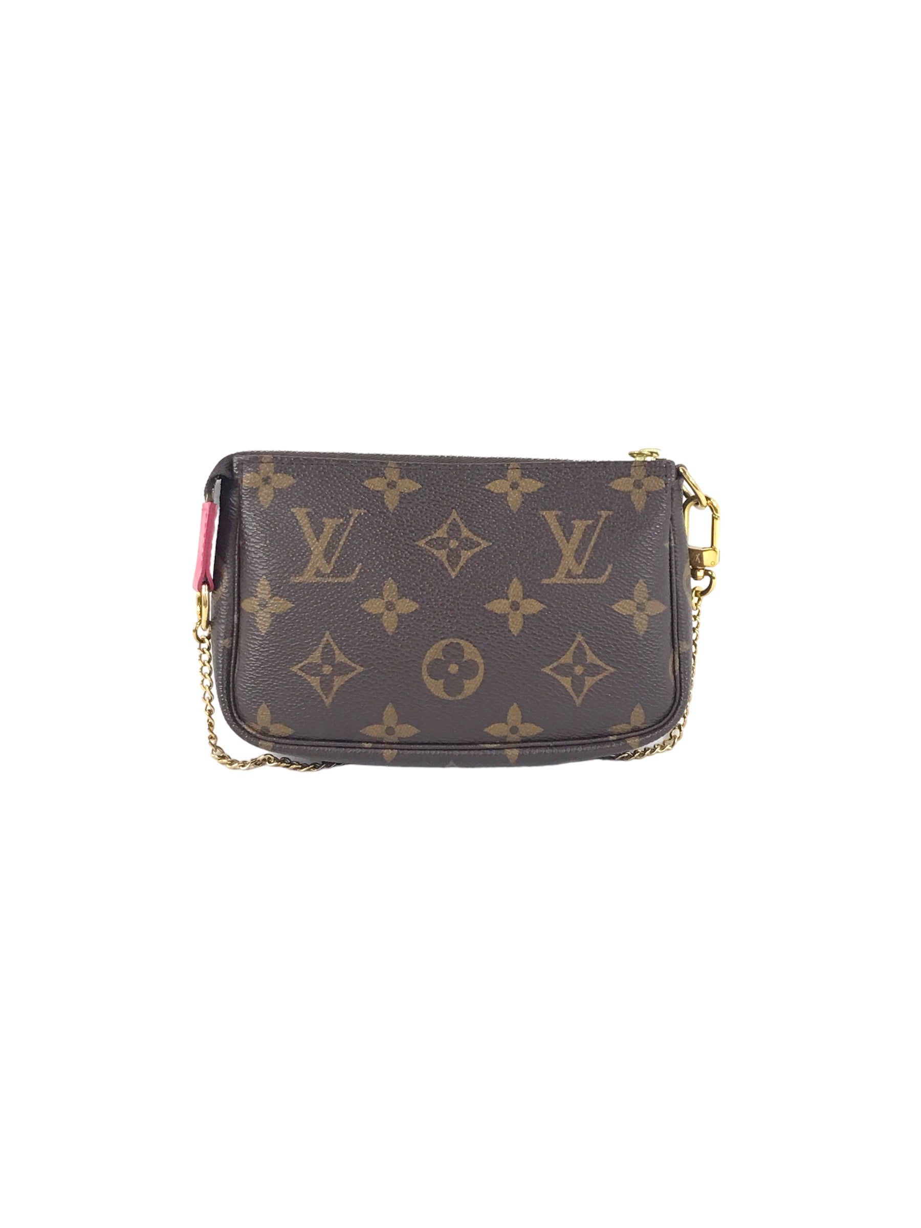 Monogram 2020 Christmas Animation Roller Coaster Mini Pochette Accessories Pivoine W/GHW
