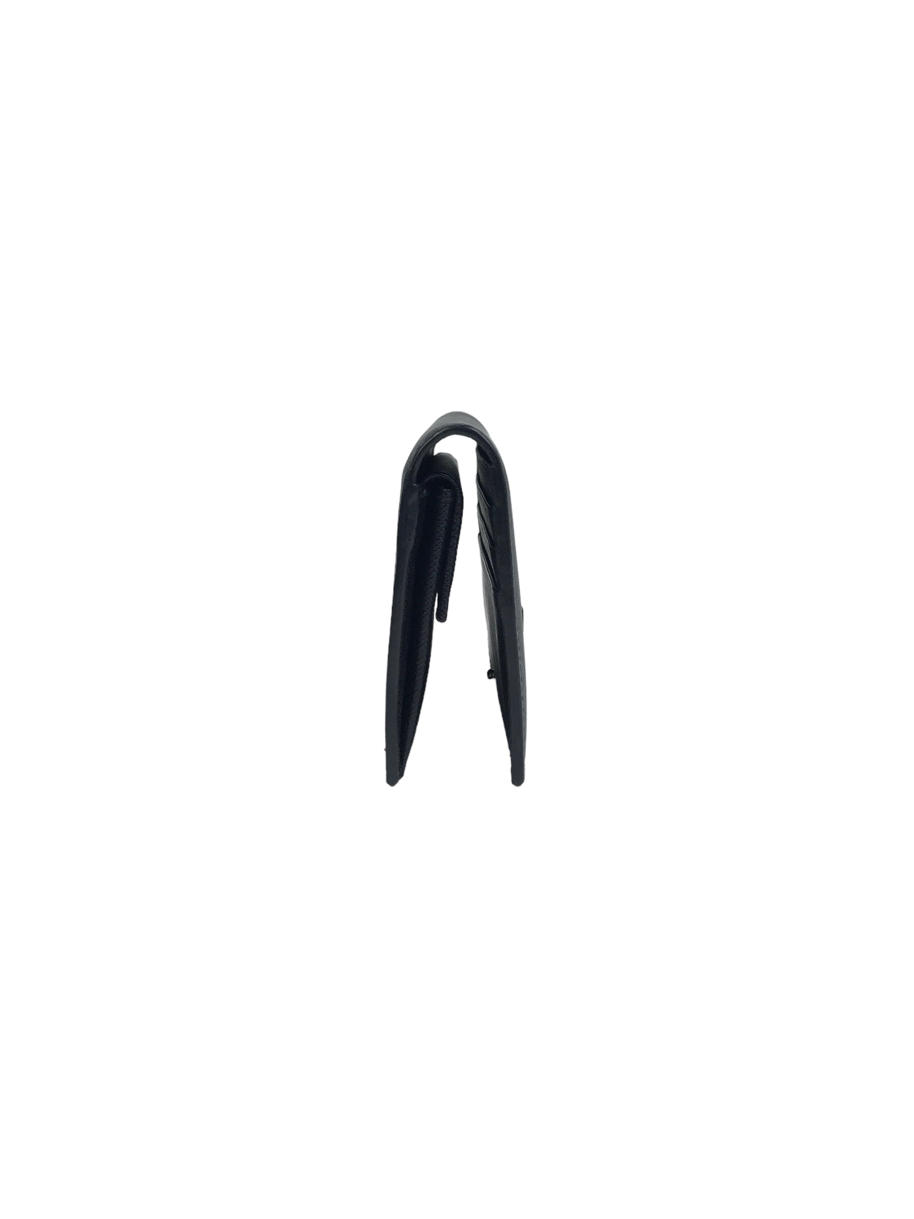 Black Saffiano Shine Bi-Fold Wallet w/BHW