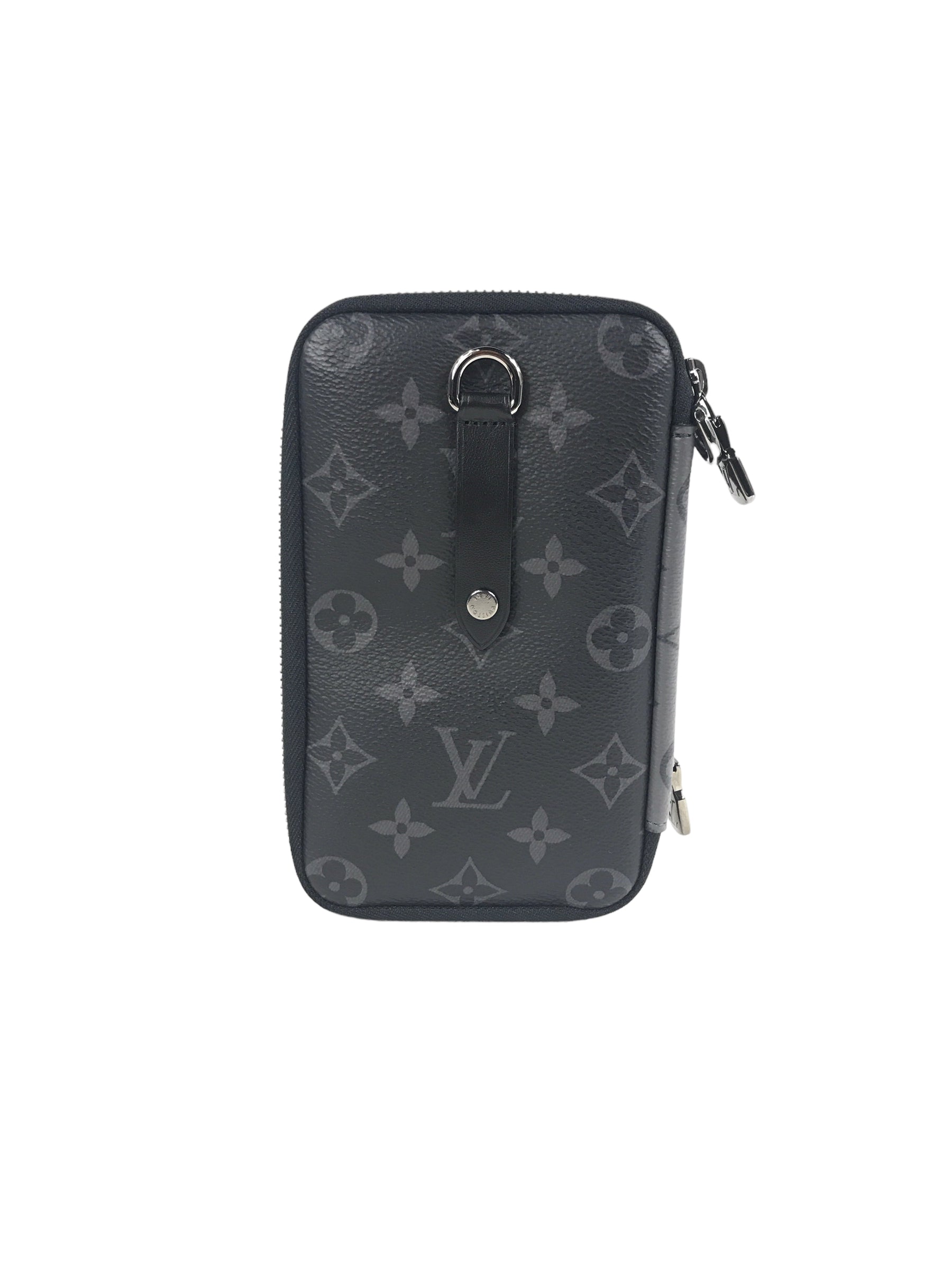 Monogram Eclipse Reverse Double Phone Pouch W/DSHW
