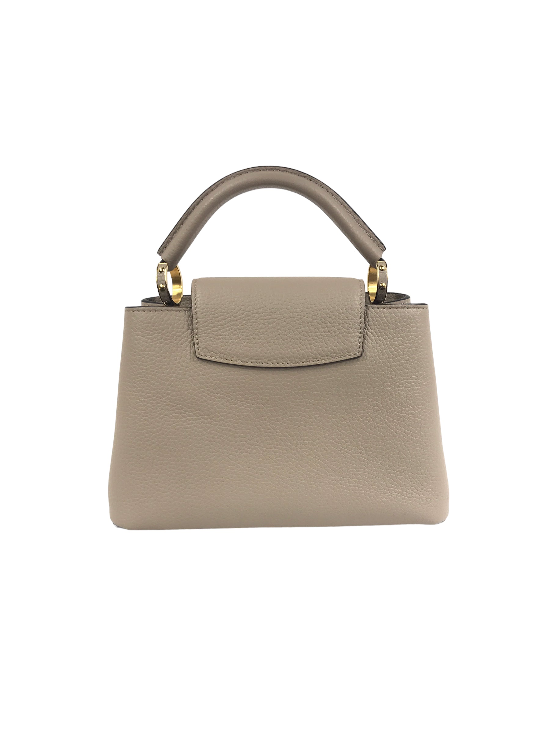 Light Beige Taurillon Capucines BB w/GHW