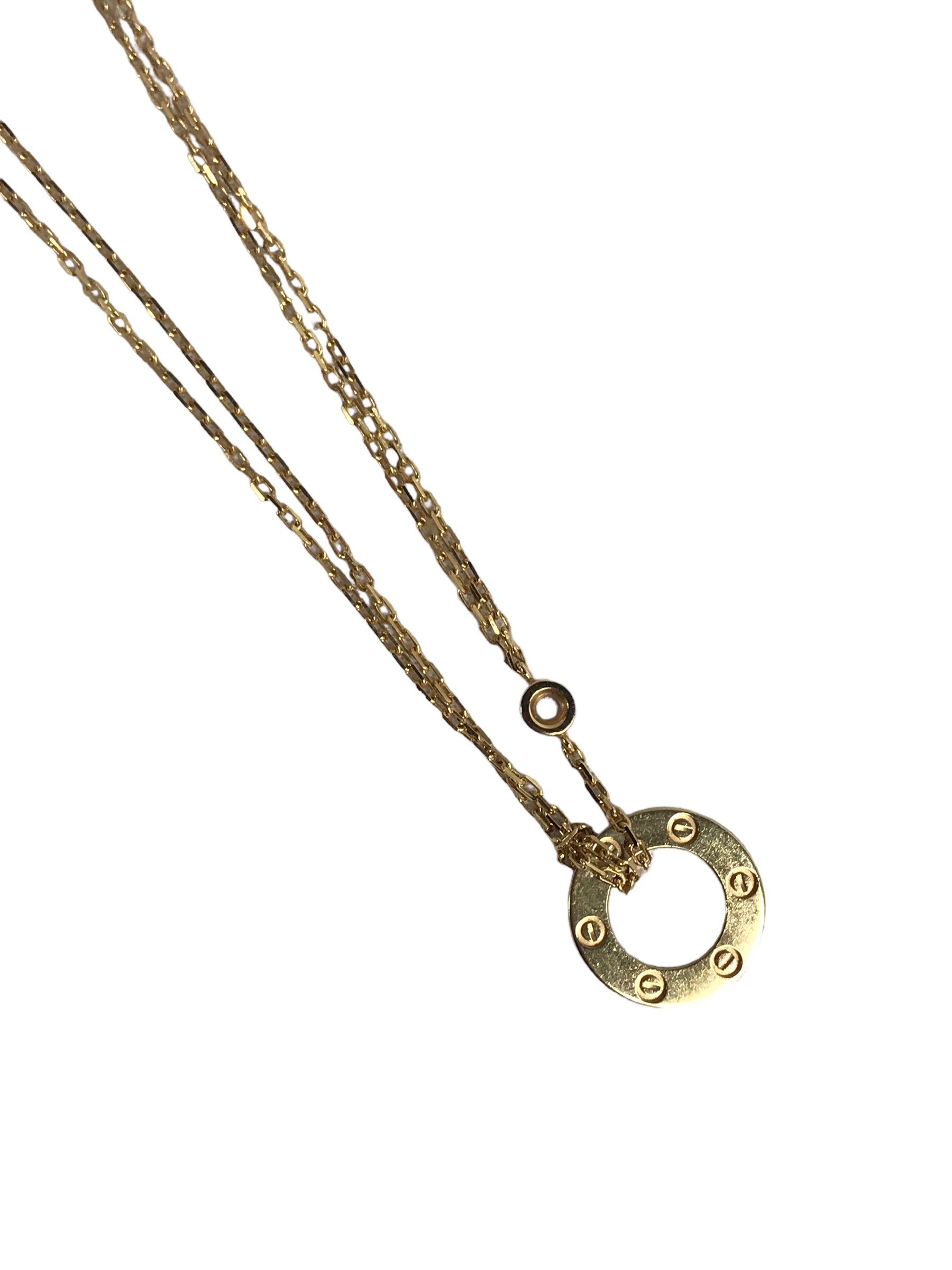 18K Yellow Gold Love Necklace