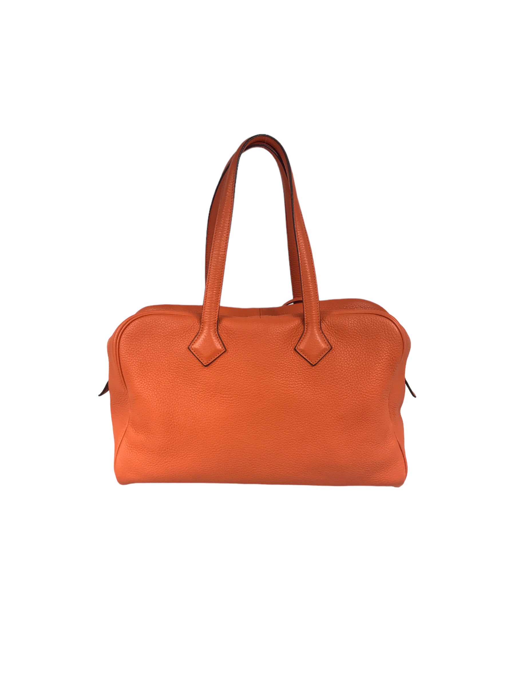 Orange Clemence Victoria Shoulder Bag W/PHW