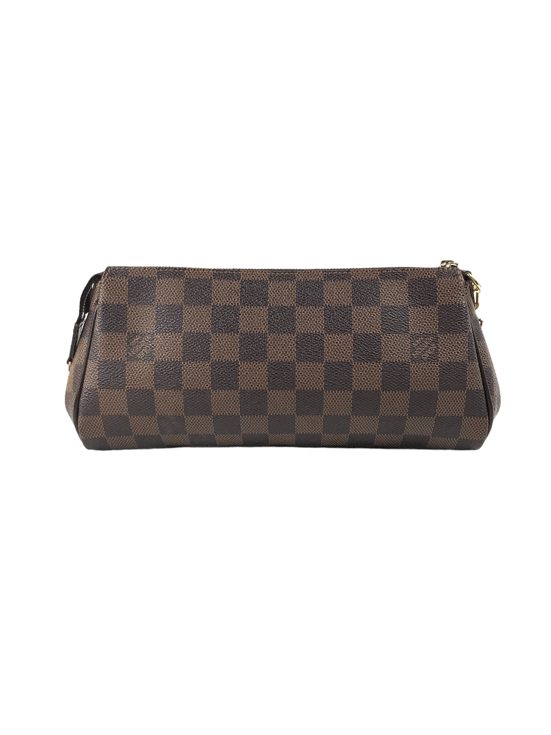 Monogram Damier Ebene Coated Canvas Eva Clutch w/GHW