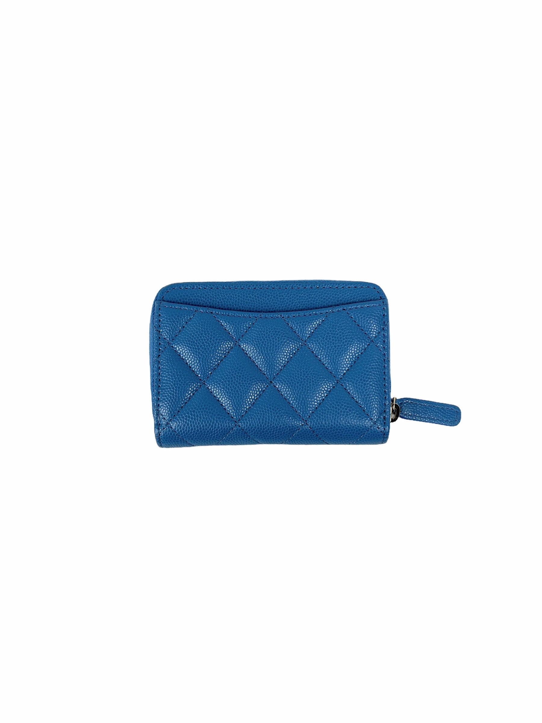 Blue Caviar Quilted Card Coin Pouch w/GHW