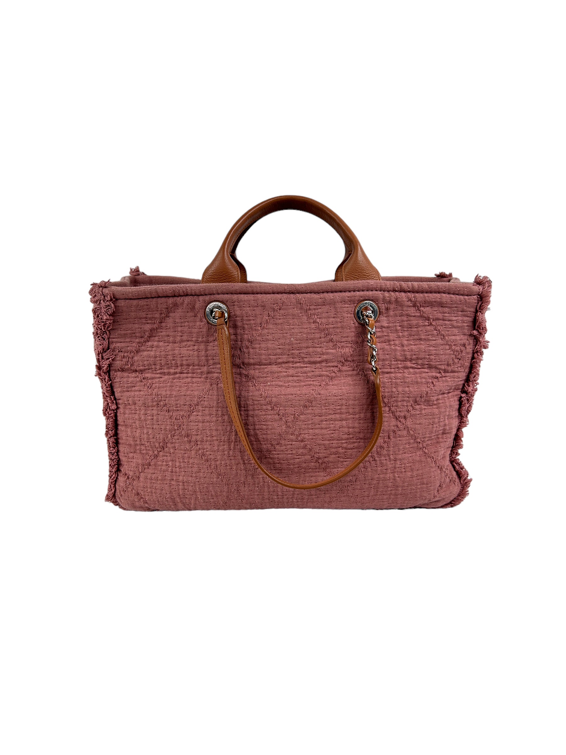 Pink Large Double Face Shopping Tote w/SHW
