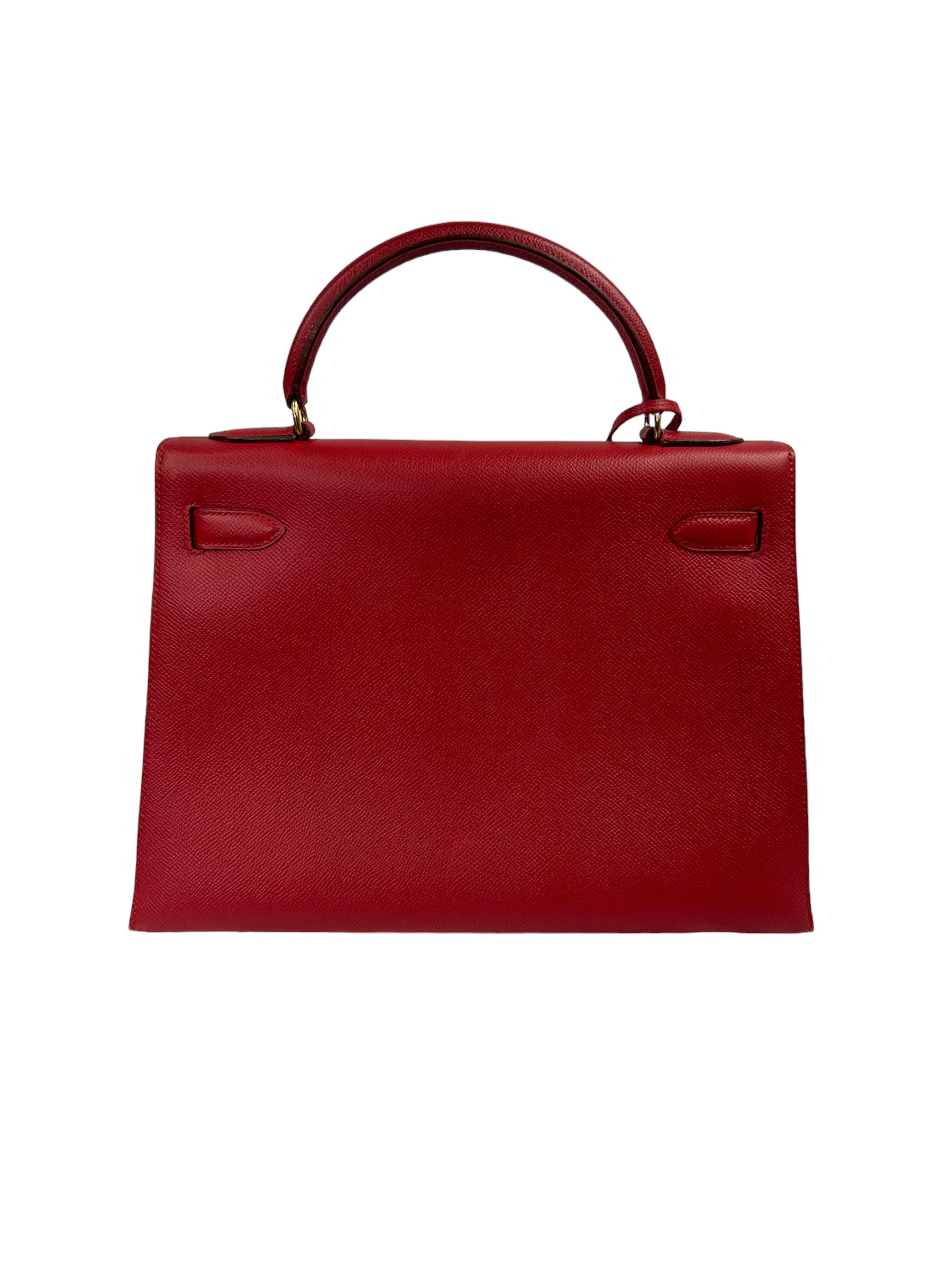 Hermes Rouge Epsom Kelly 32 w/GHW