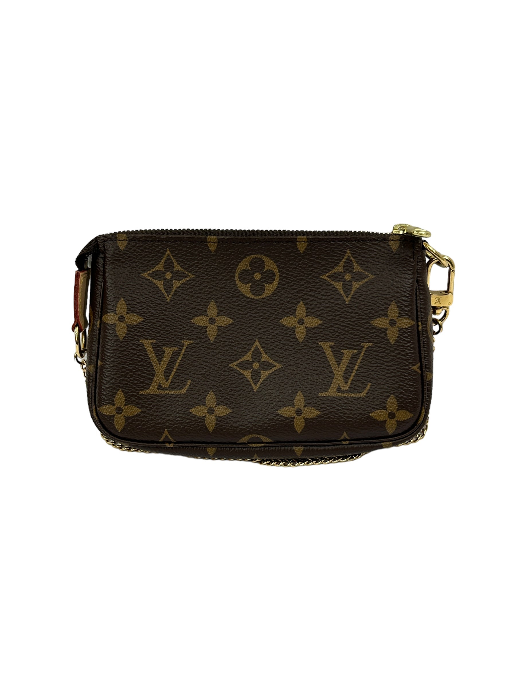 Monogram Coated Canvas Mini Pochette Accessories w/GHW