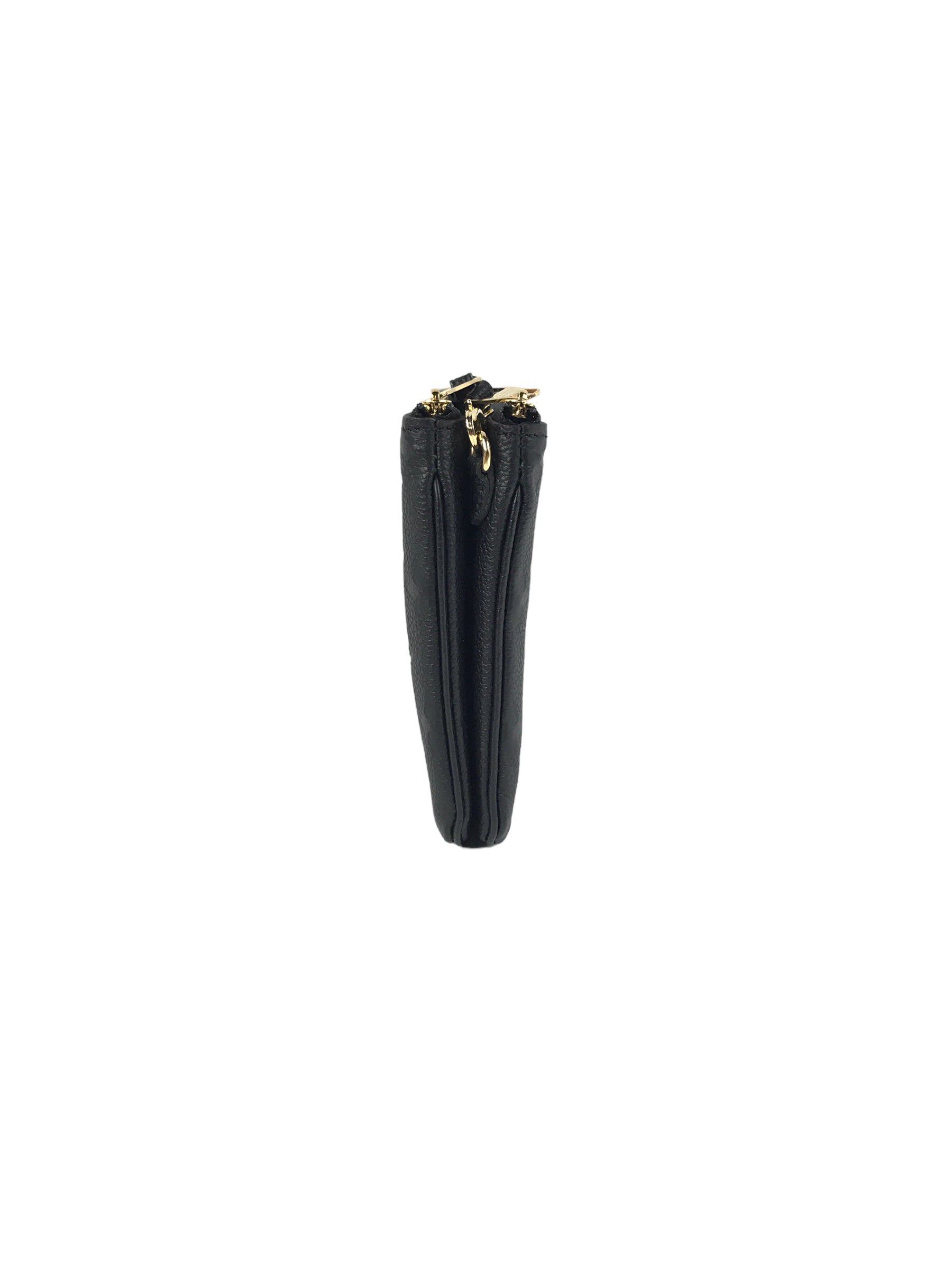 Black Monogram Empriente Leather Double Zip Pochette W/GHW