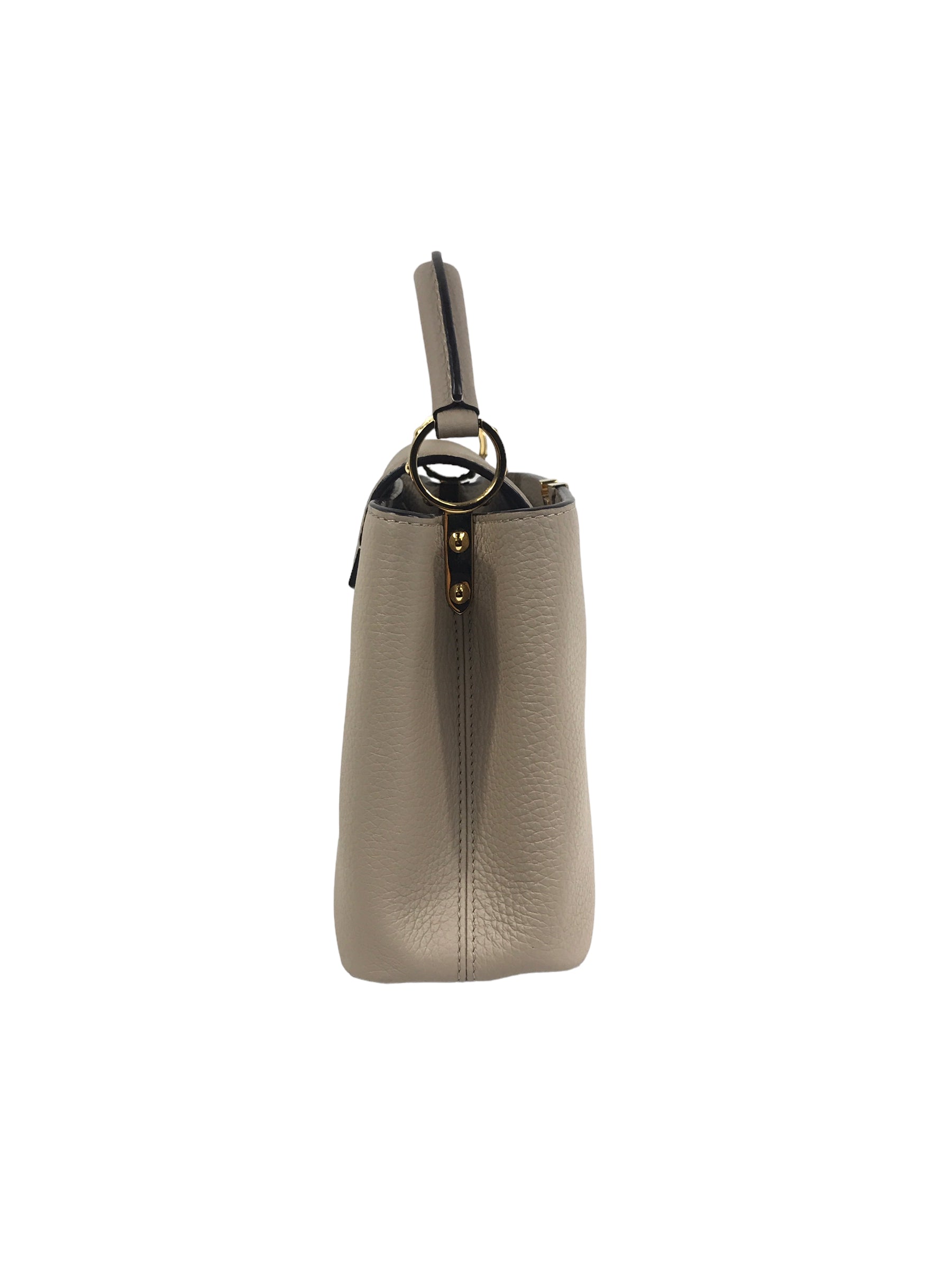 Light Beige Taurillon Capucines BB w/GHW