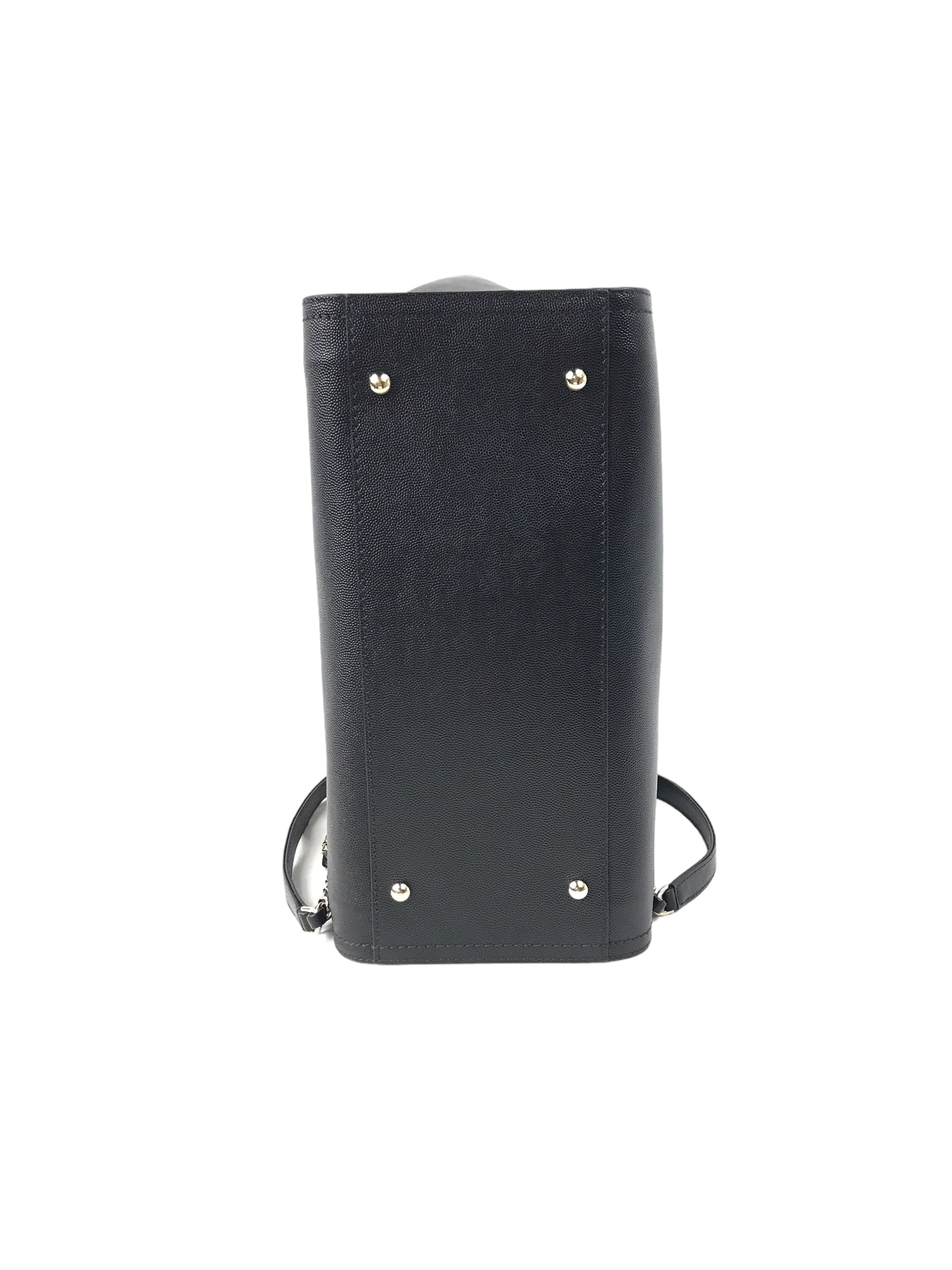 Black Caviar Leather Small Studded Deauville W/LGHW-ON LAYAWAY