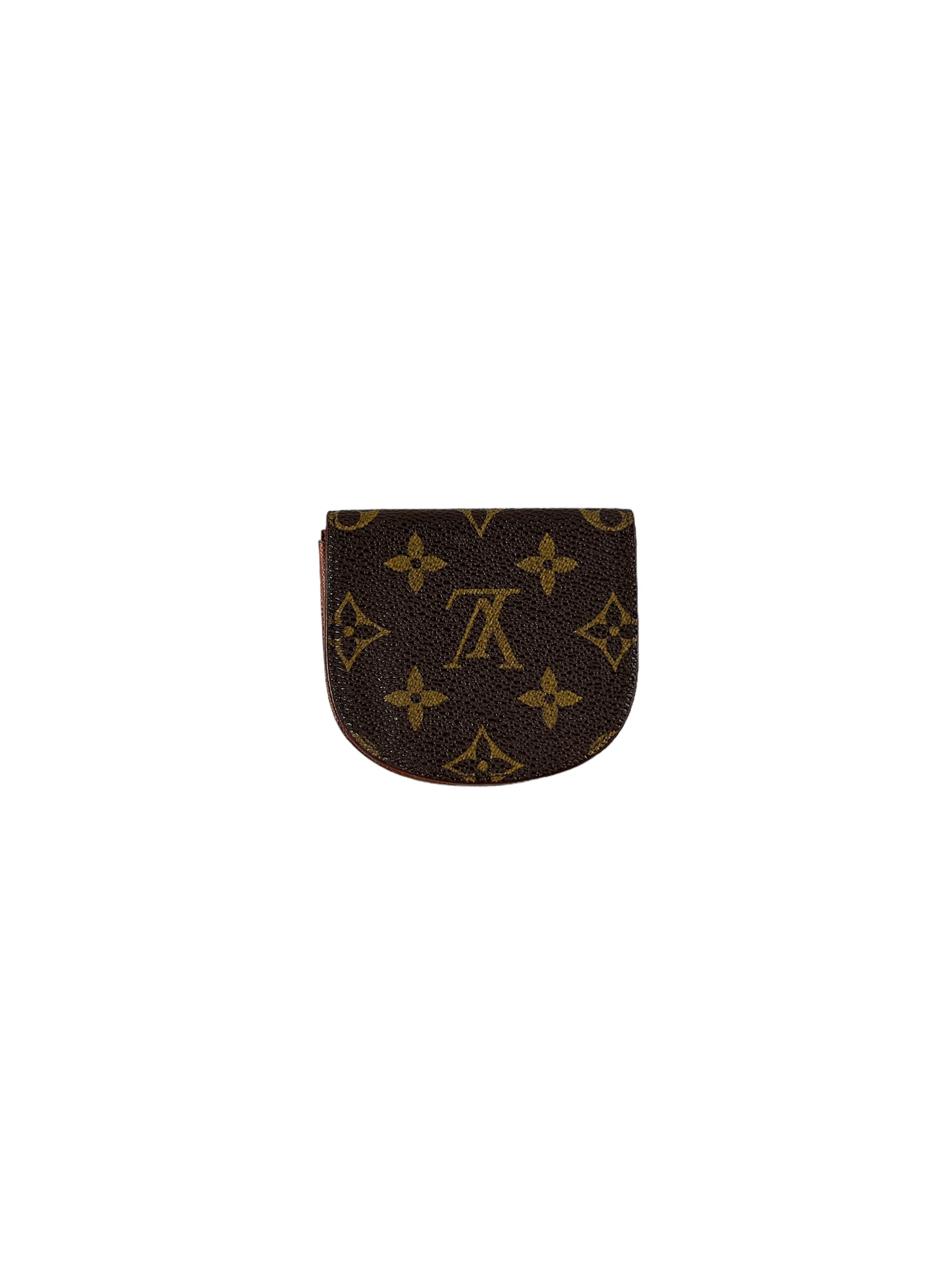 Monogram Coated Canvas Vintage Monnaie Gusset Coin Pouch