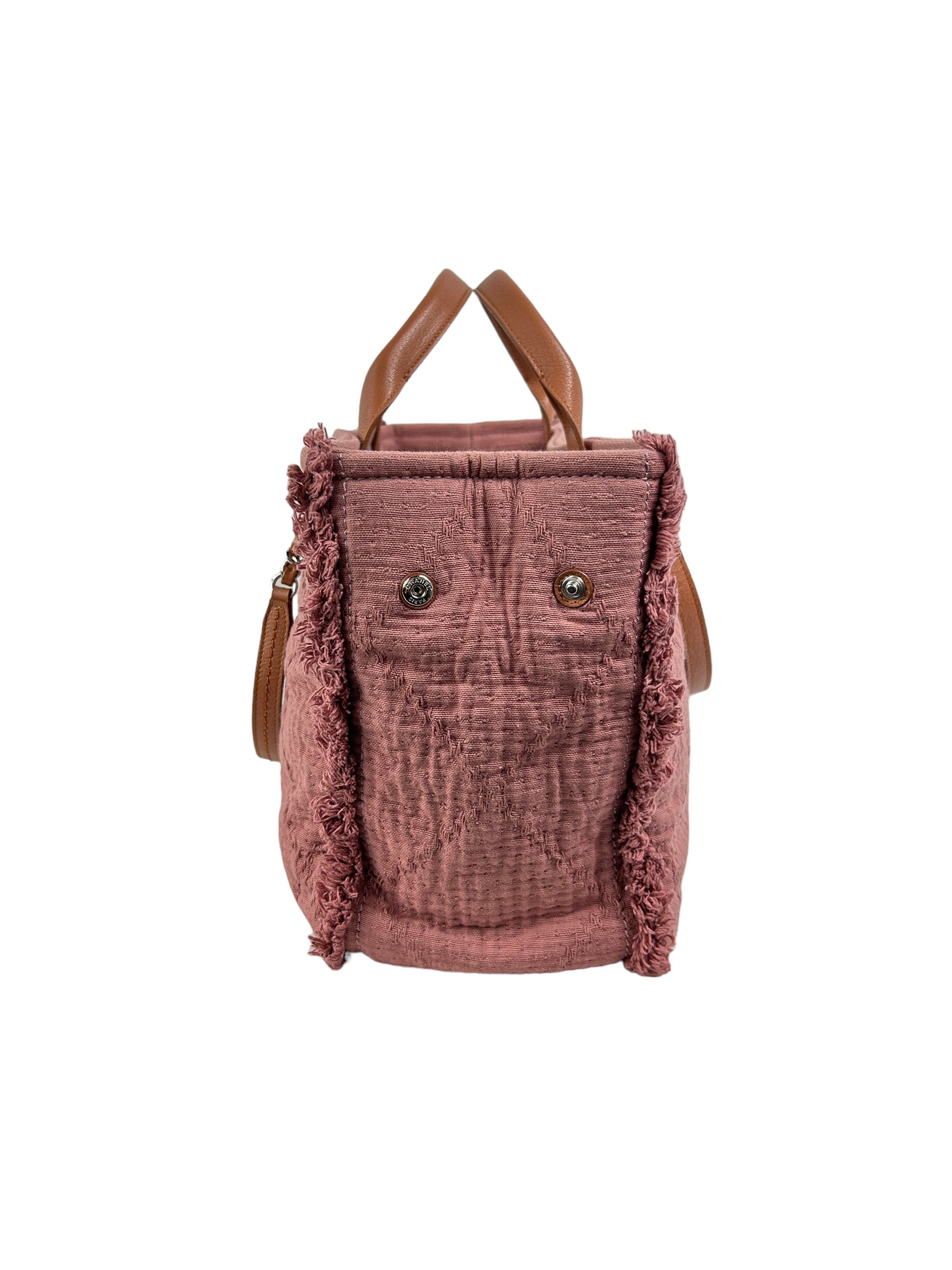 Pink Large Double Face Shopping Tote w/SHW