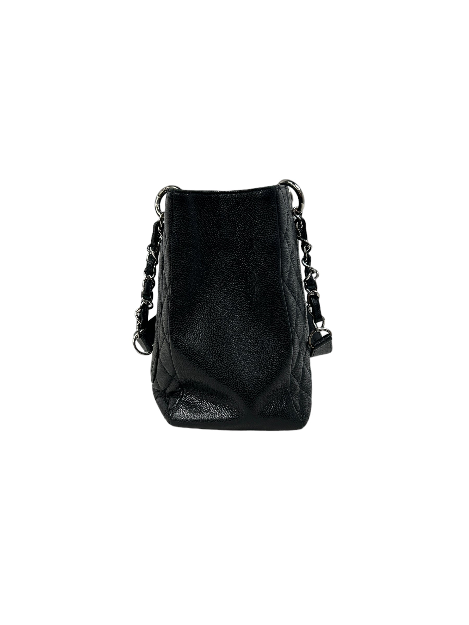 Black Caviar Quilted GST Tote w/SHW