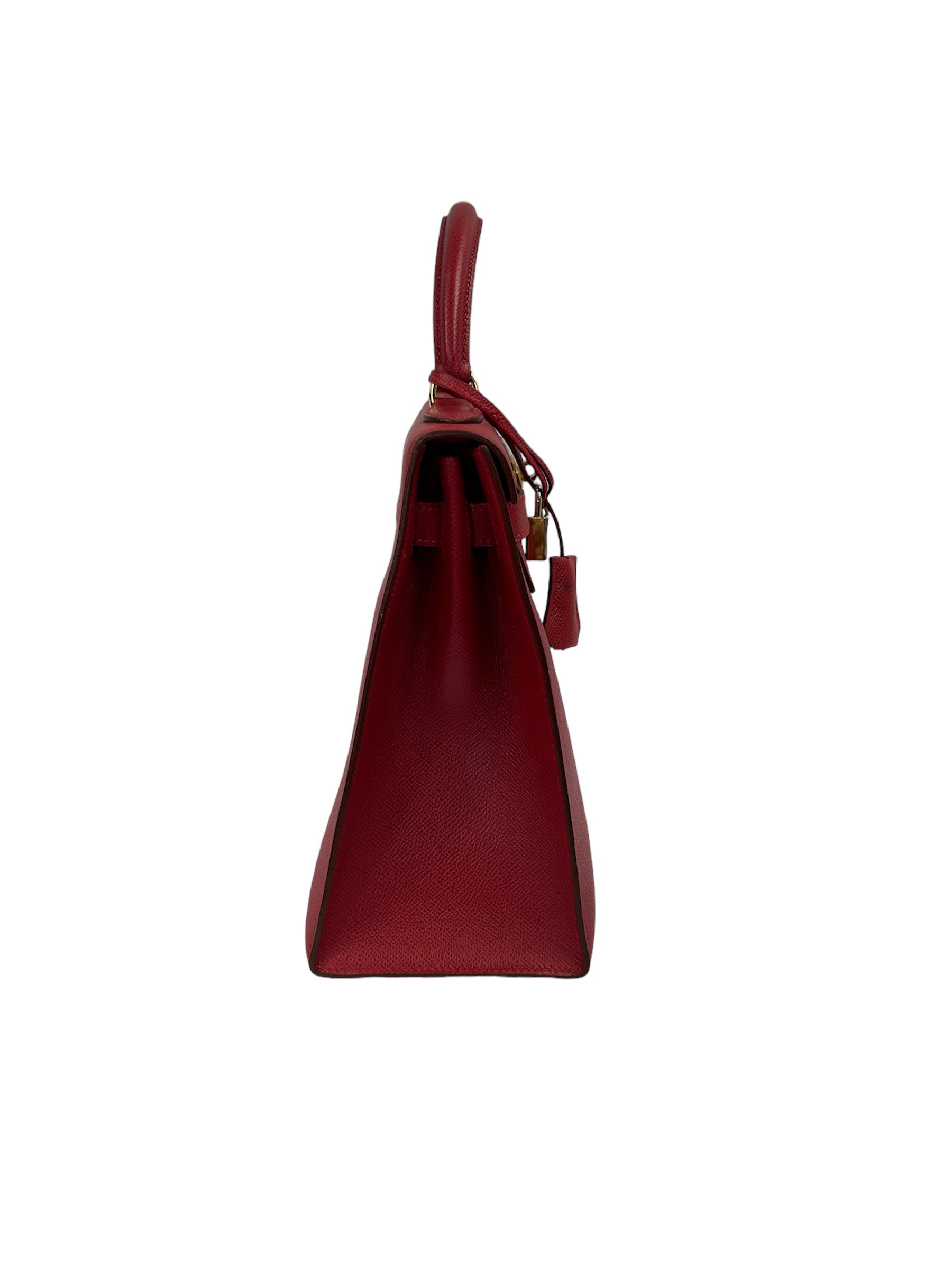 Hermes Rouge Epsom Kelly 32 w/GHW