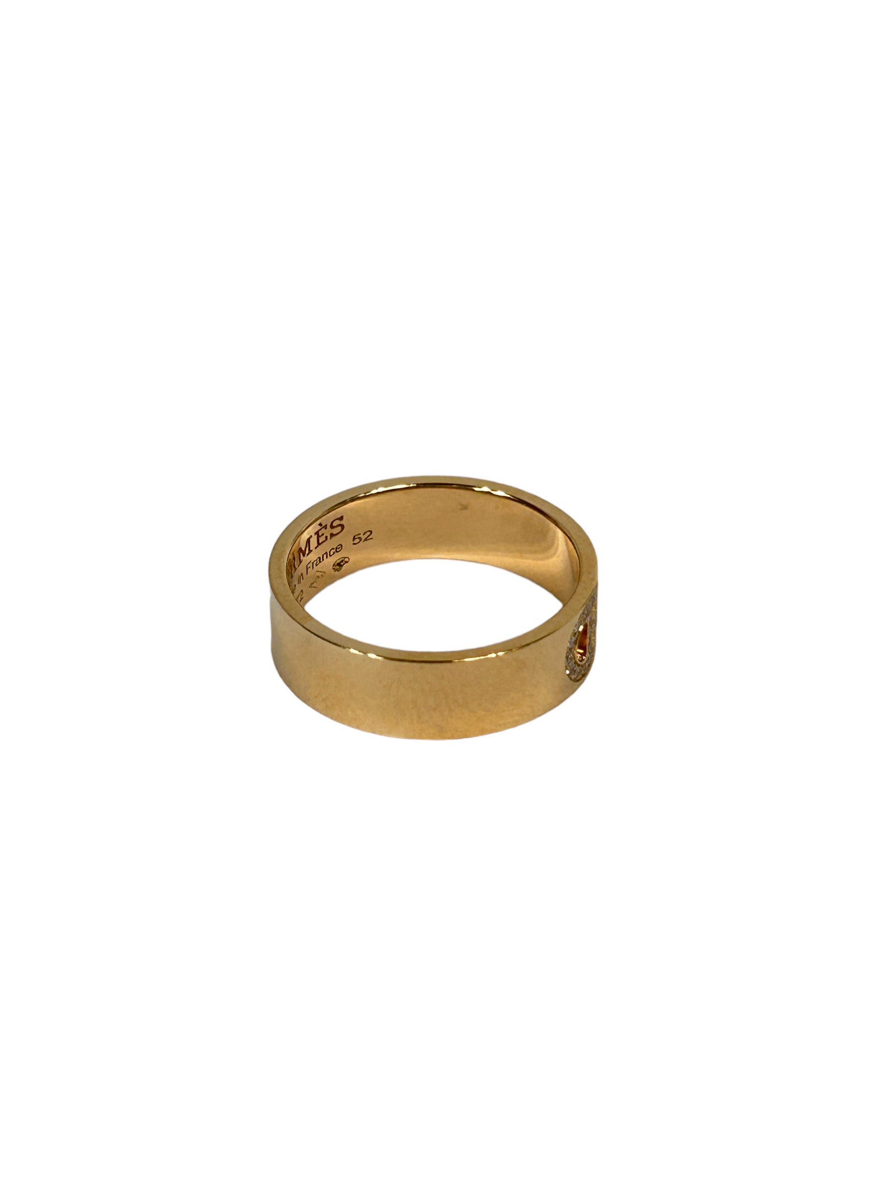 Rose Gold/Diamond H D’Ancre Ring