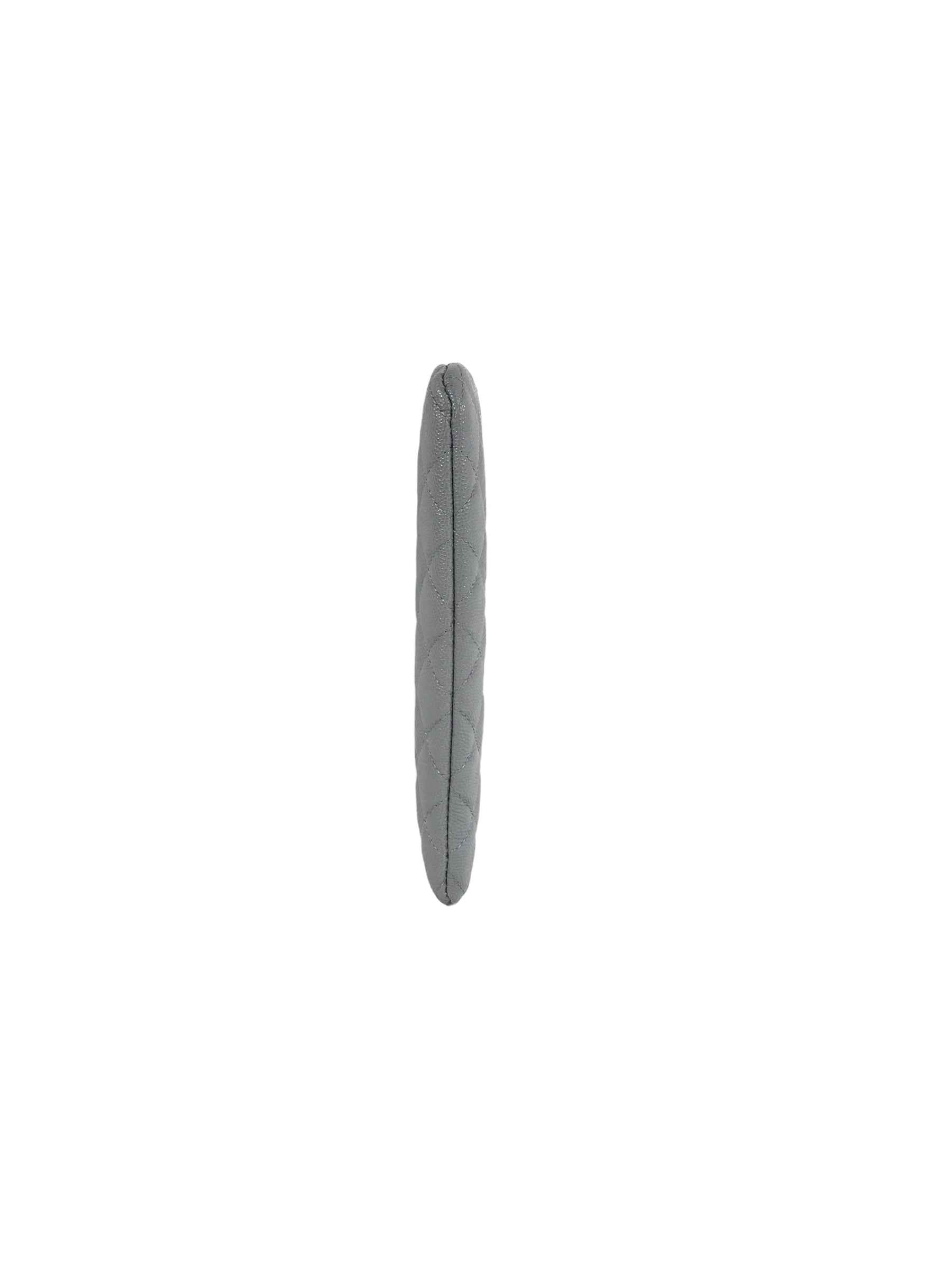 Grey 20C Quilted Caviar O-Pouch W/LGHW