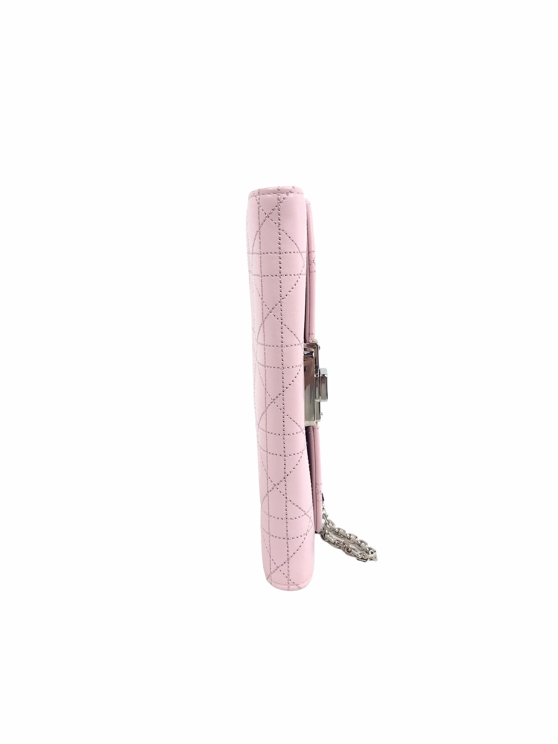 Pink Leather Wallet On Chain W/SHW