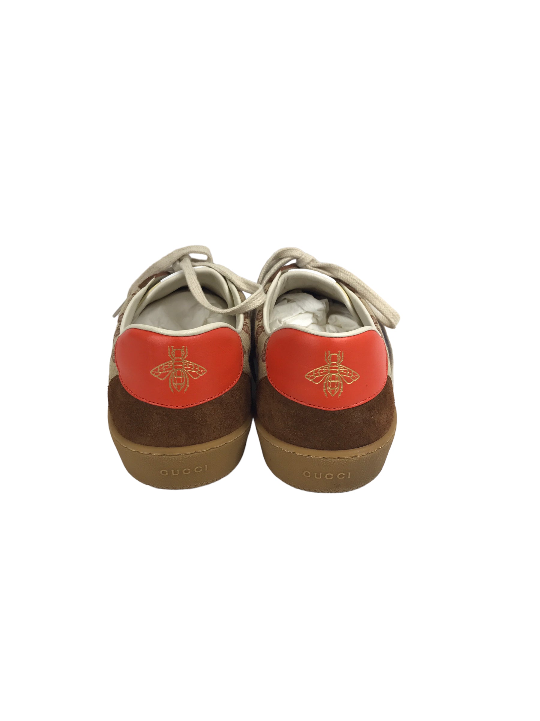 Brown Suede/Brown Monogram Web Men's G74 Sneakers