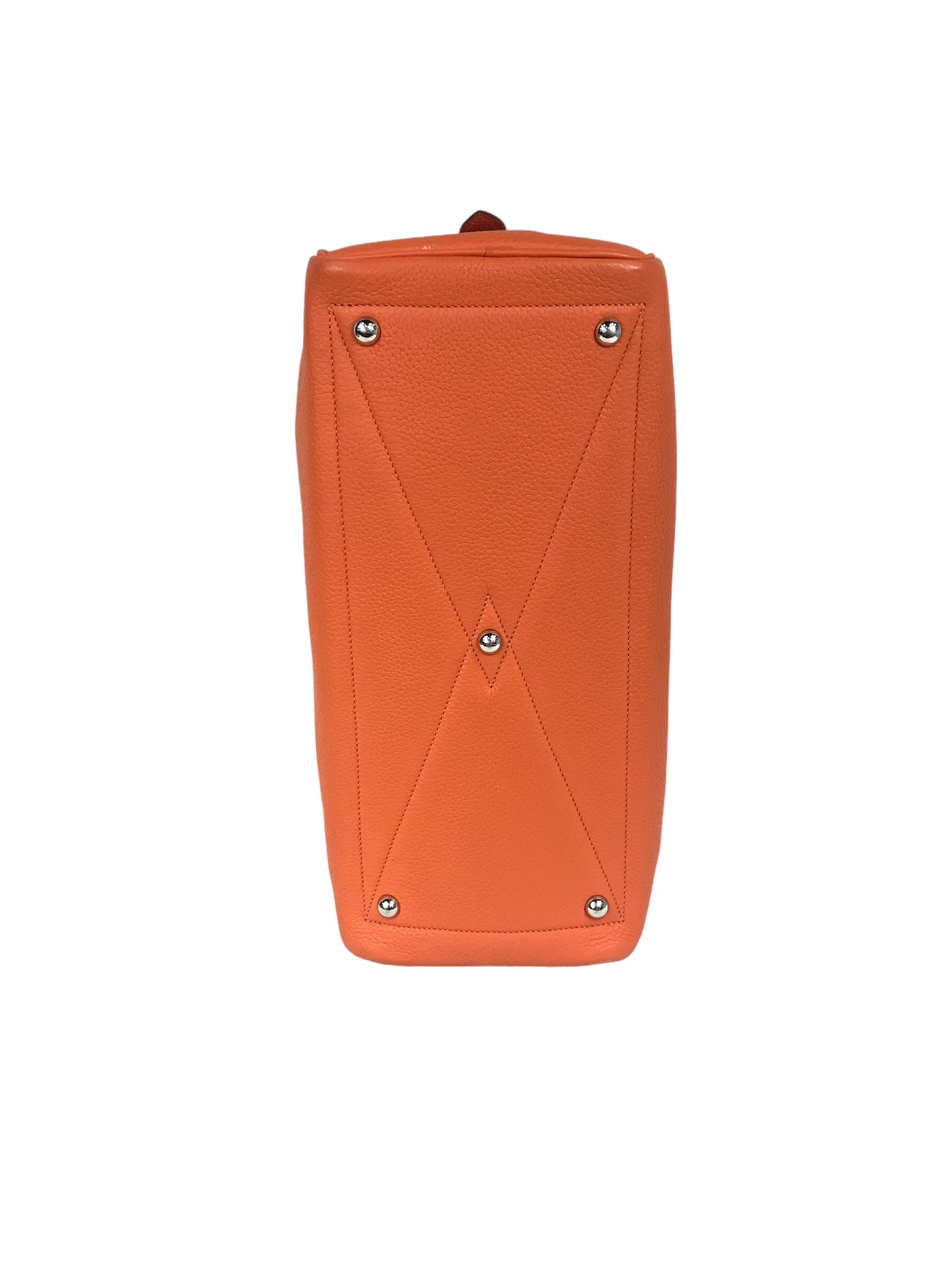 Orange Clemence Victoria Shoulder Bag W/PHW