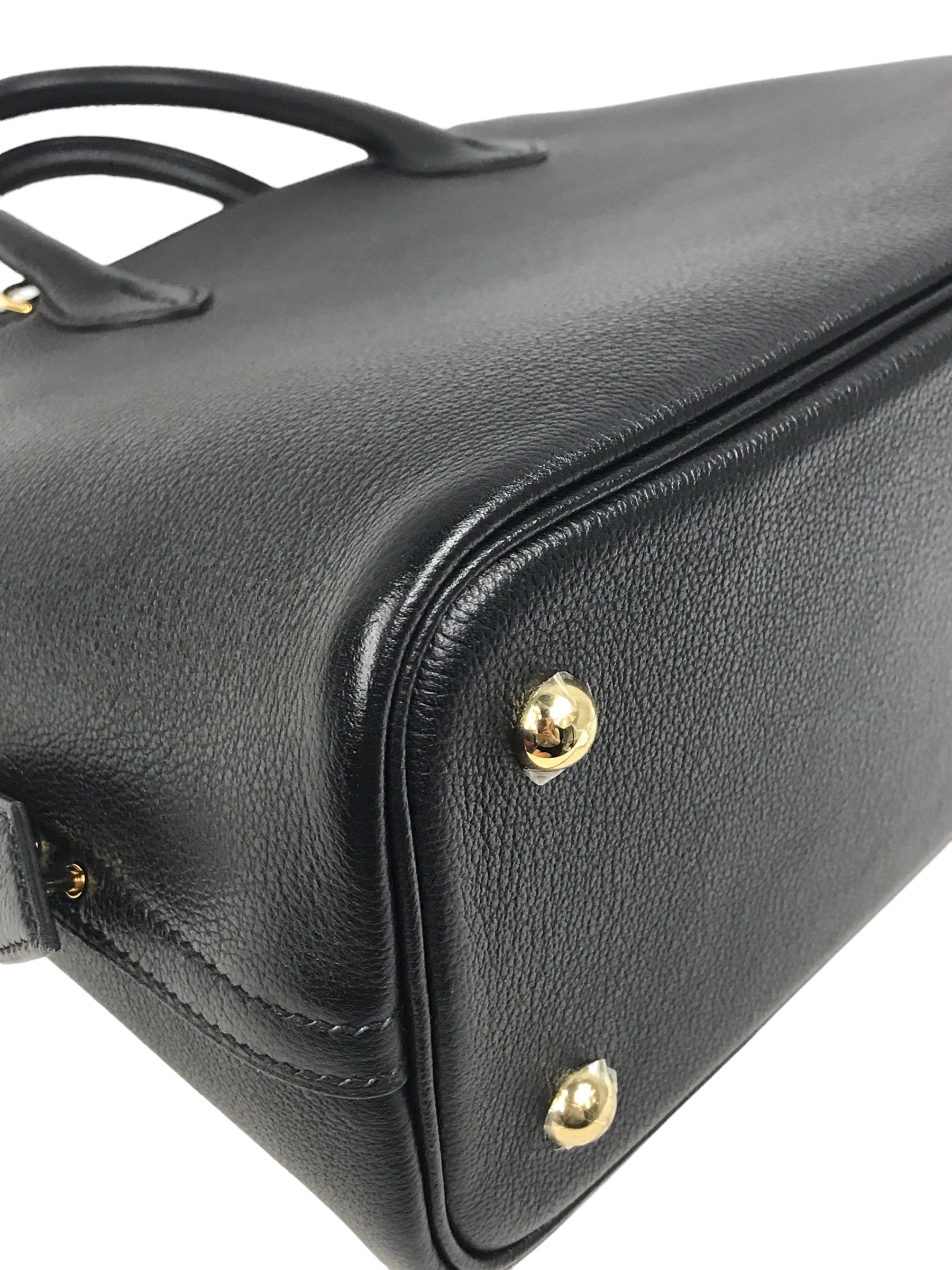 Black Novillo Leather Bolide 1923 30 Bag w/ GHW