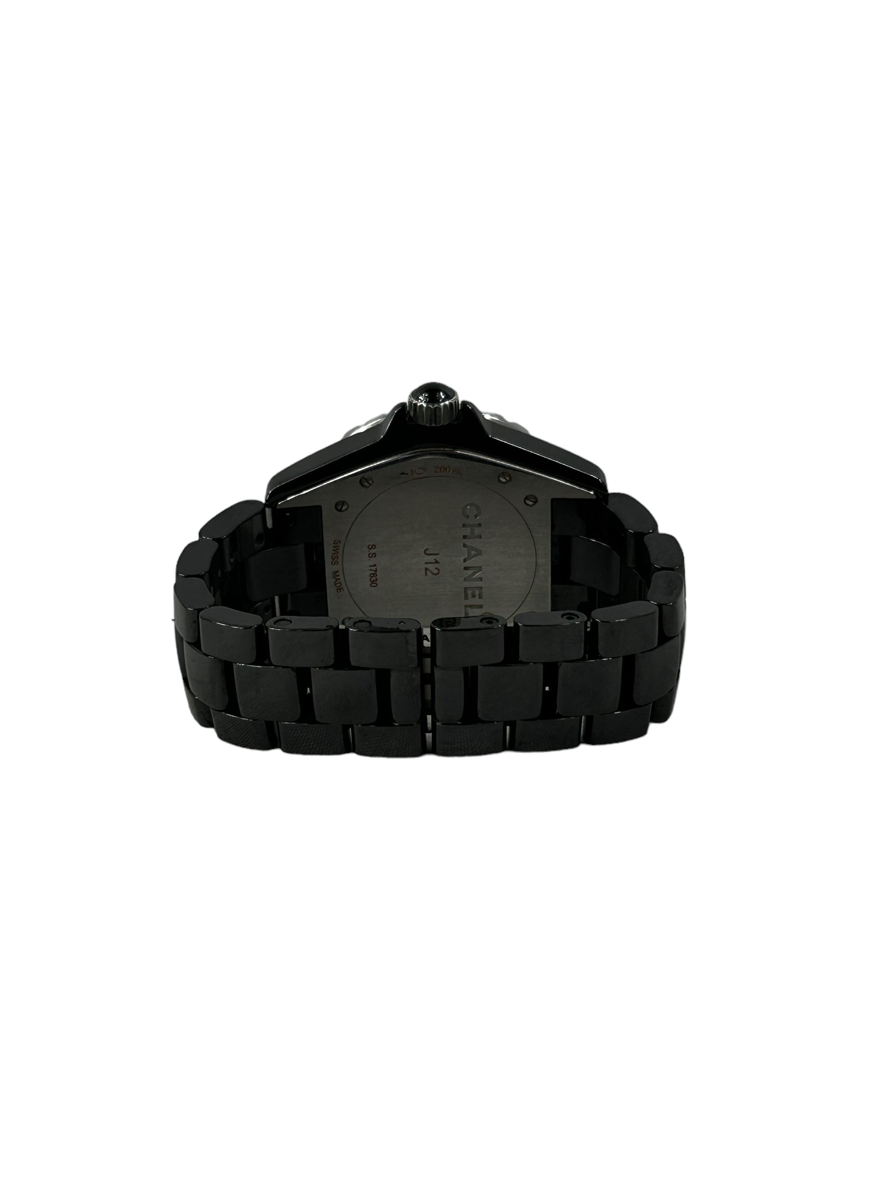 J12 Black Ceramic 38mm w/Accent Diamond Watch