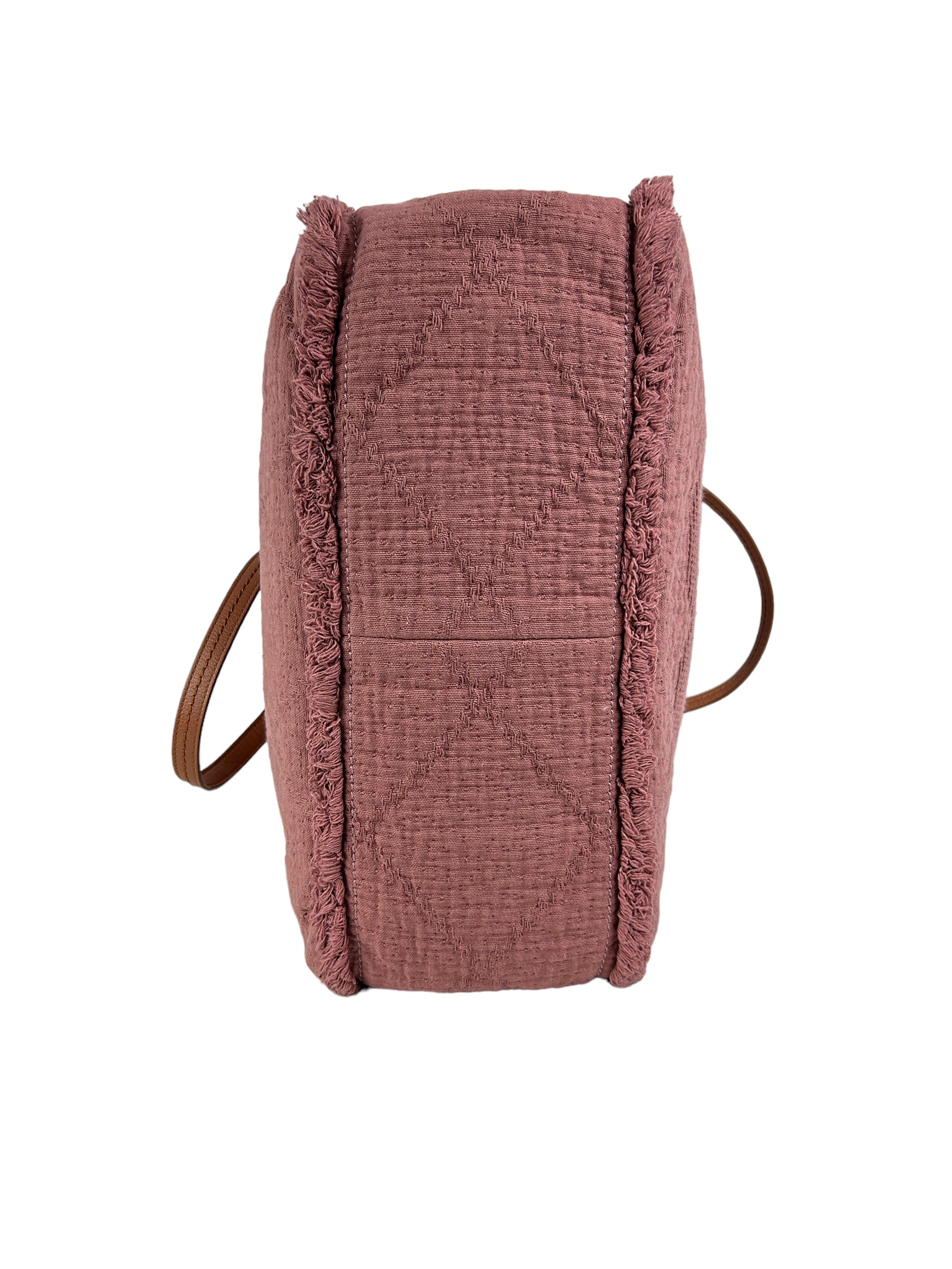 Pink Large Double Face Shopping Tote w/SHW
