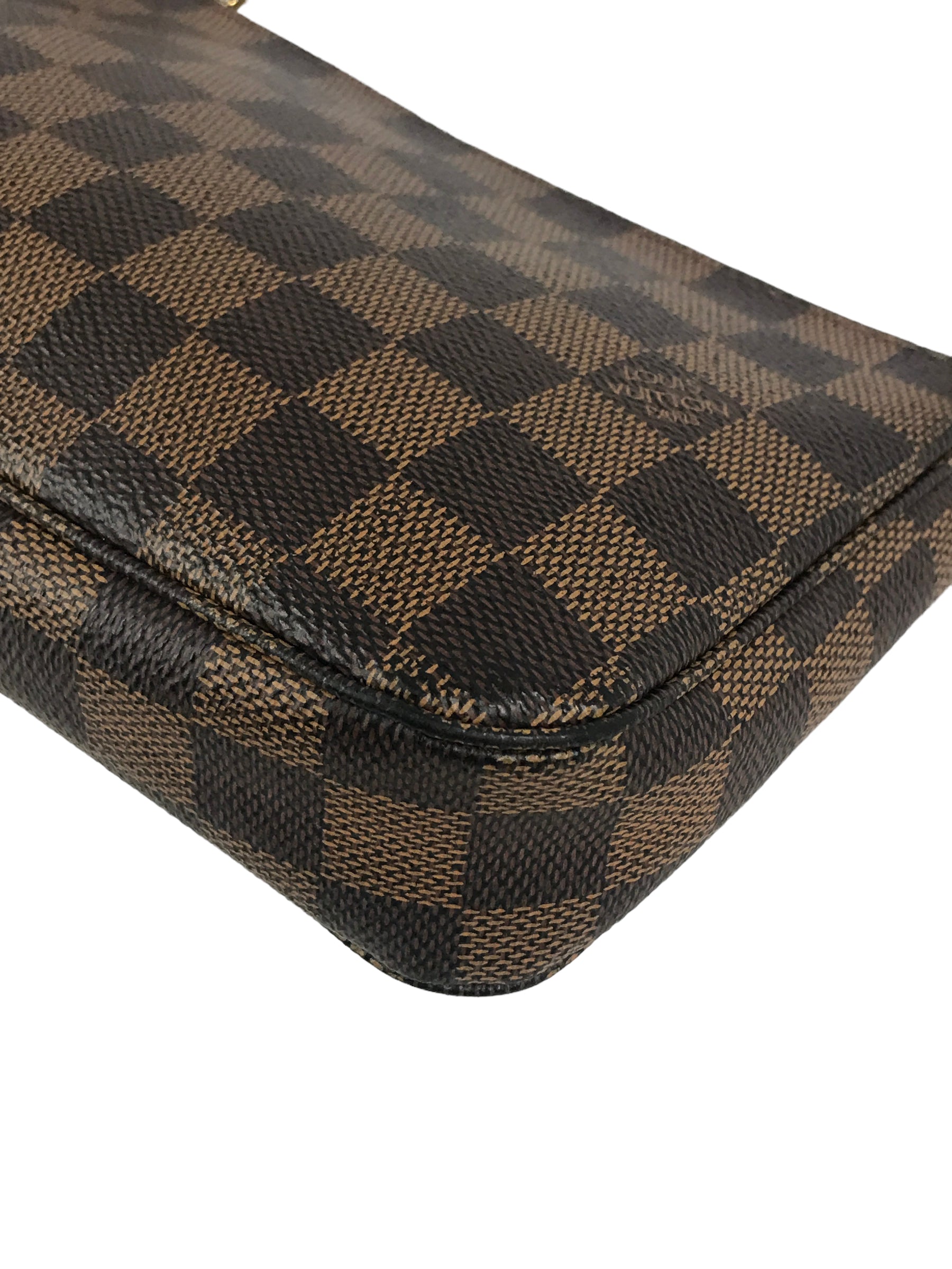 Damier Ebene Pochette Accessories w/GHW