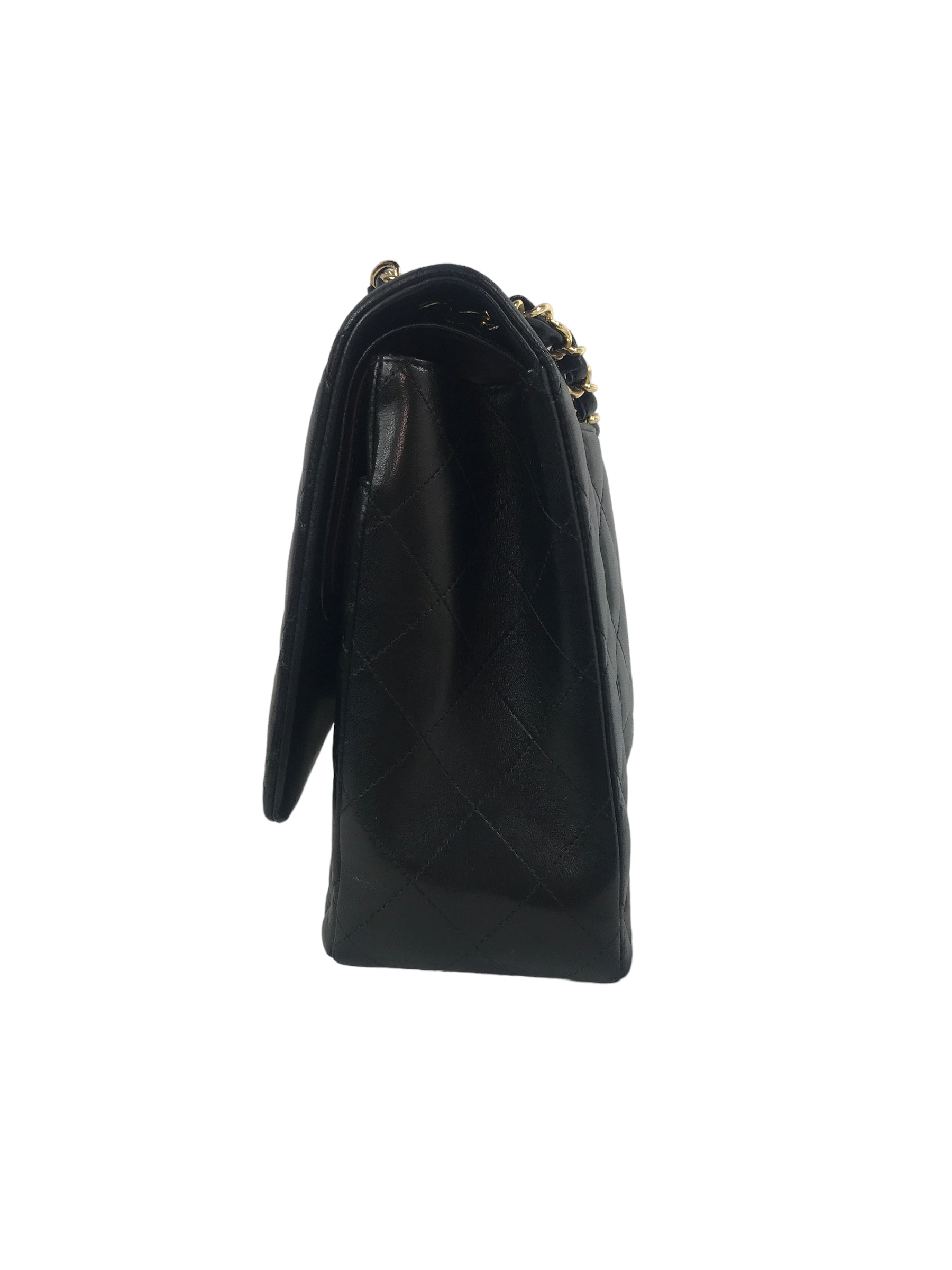 Black Quilted Lambskin Maxi w/GHW