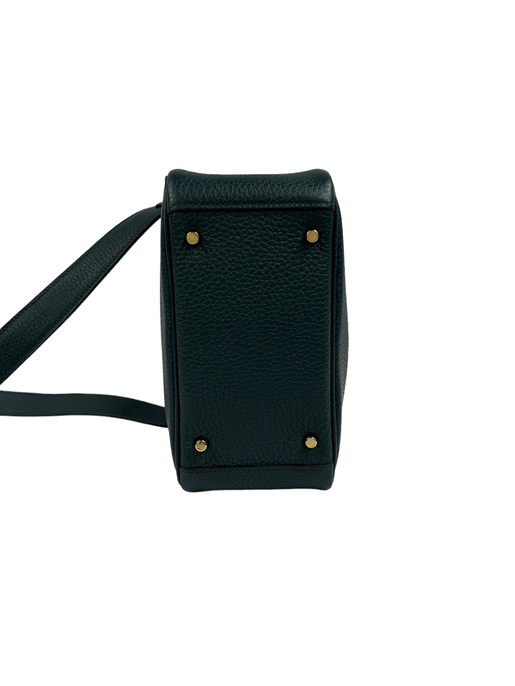 Vert Cypress Clemence leather Mini Lindy w/GHW