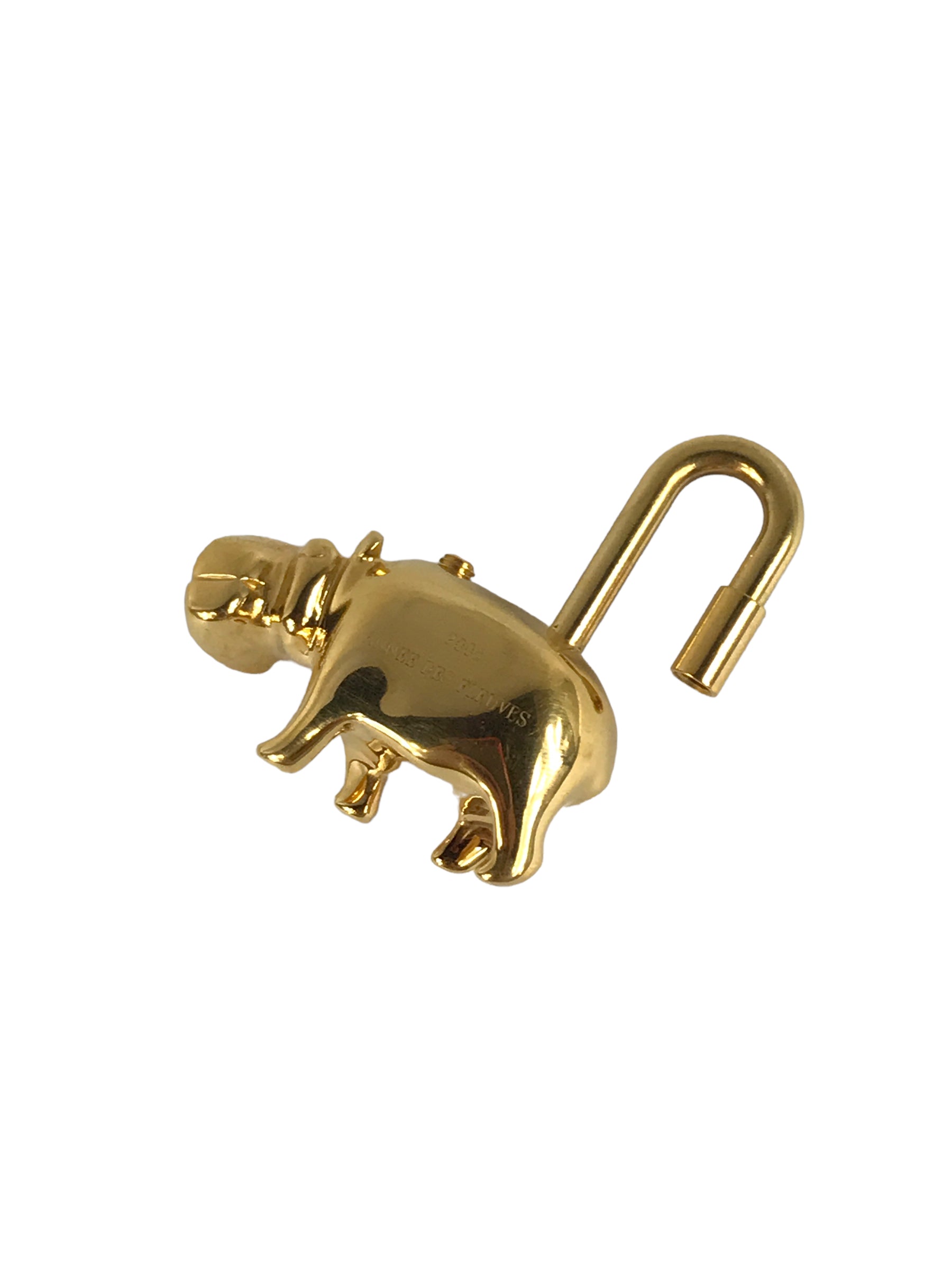 Hippopotamus 2005 Bag Charm in GHW