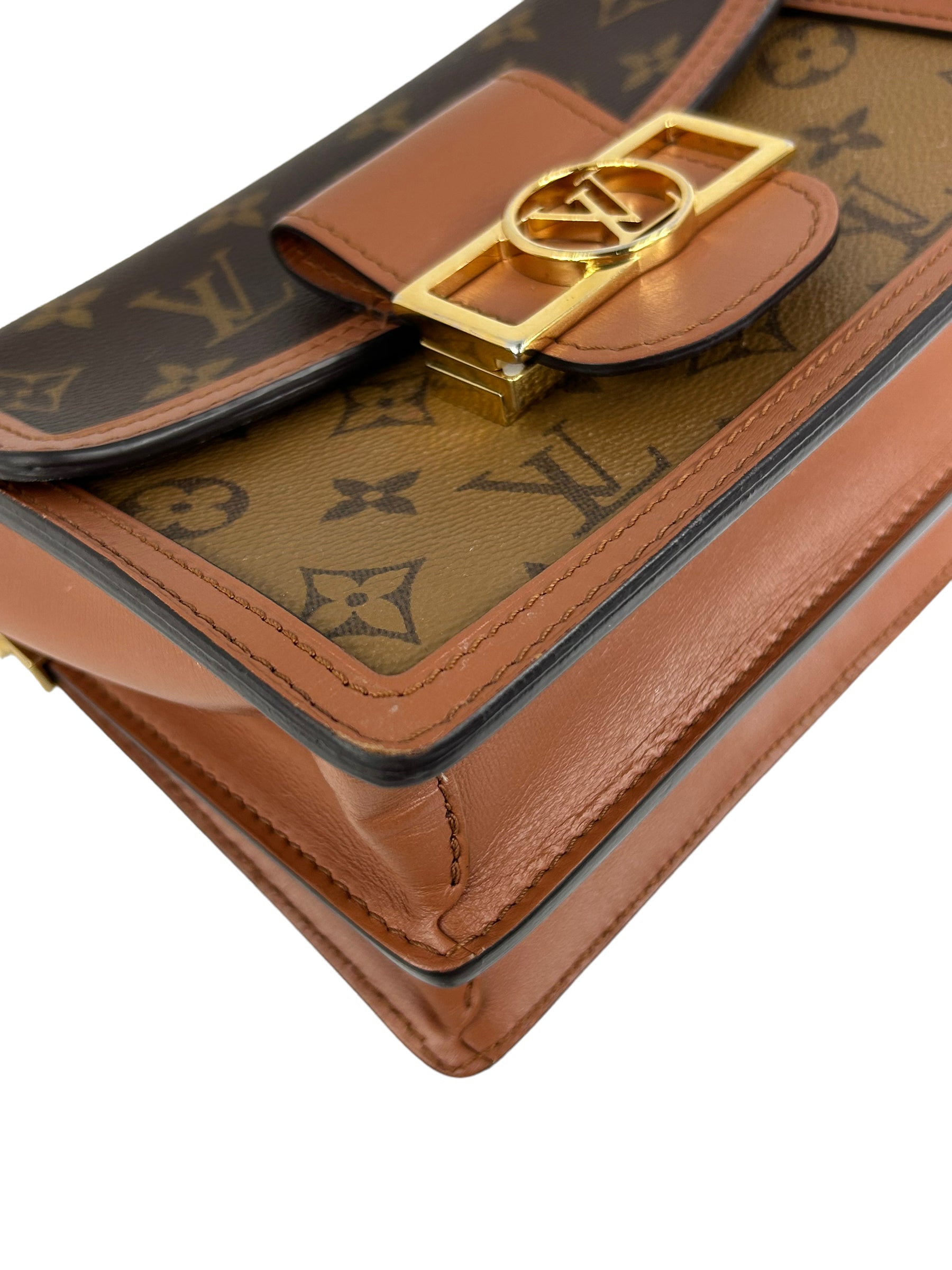 Reverse Monogram Dauphine Mini W/GHW