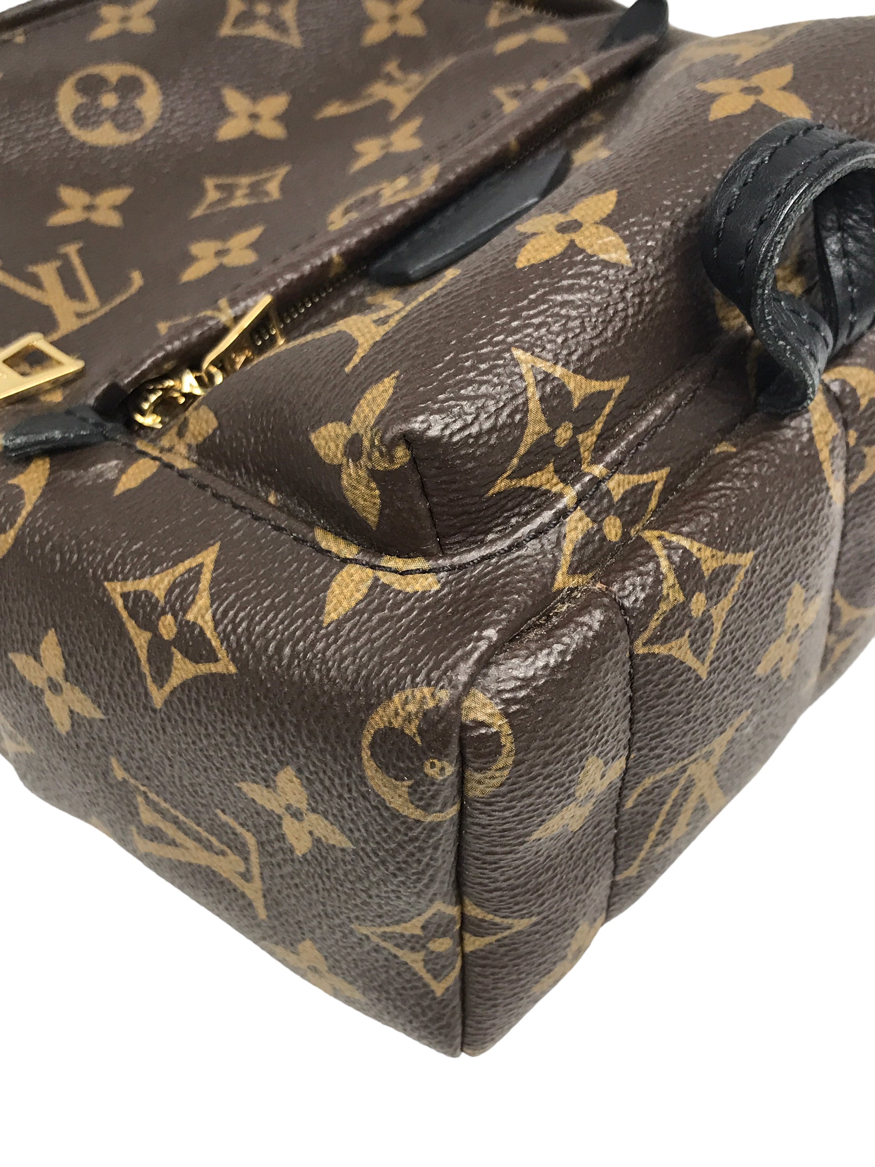 Monogram Coated Canvas Palm Springs Mini Backpack w/ GHW
