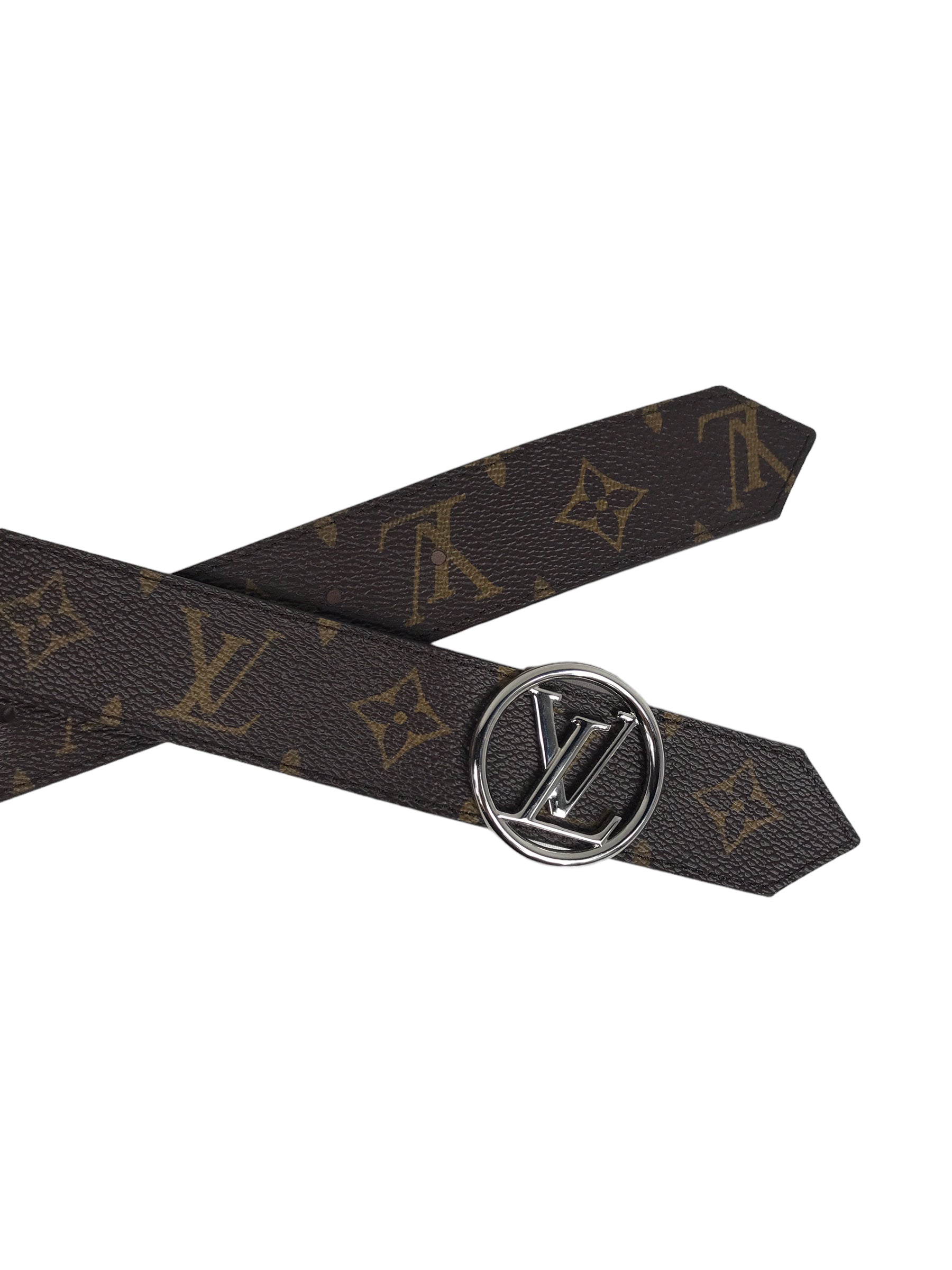 Monogram Canvas/Rose Ballerie Epi LV Circle Reversible Belt w/SHW