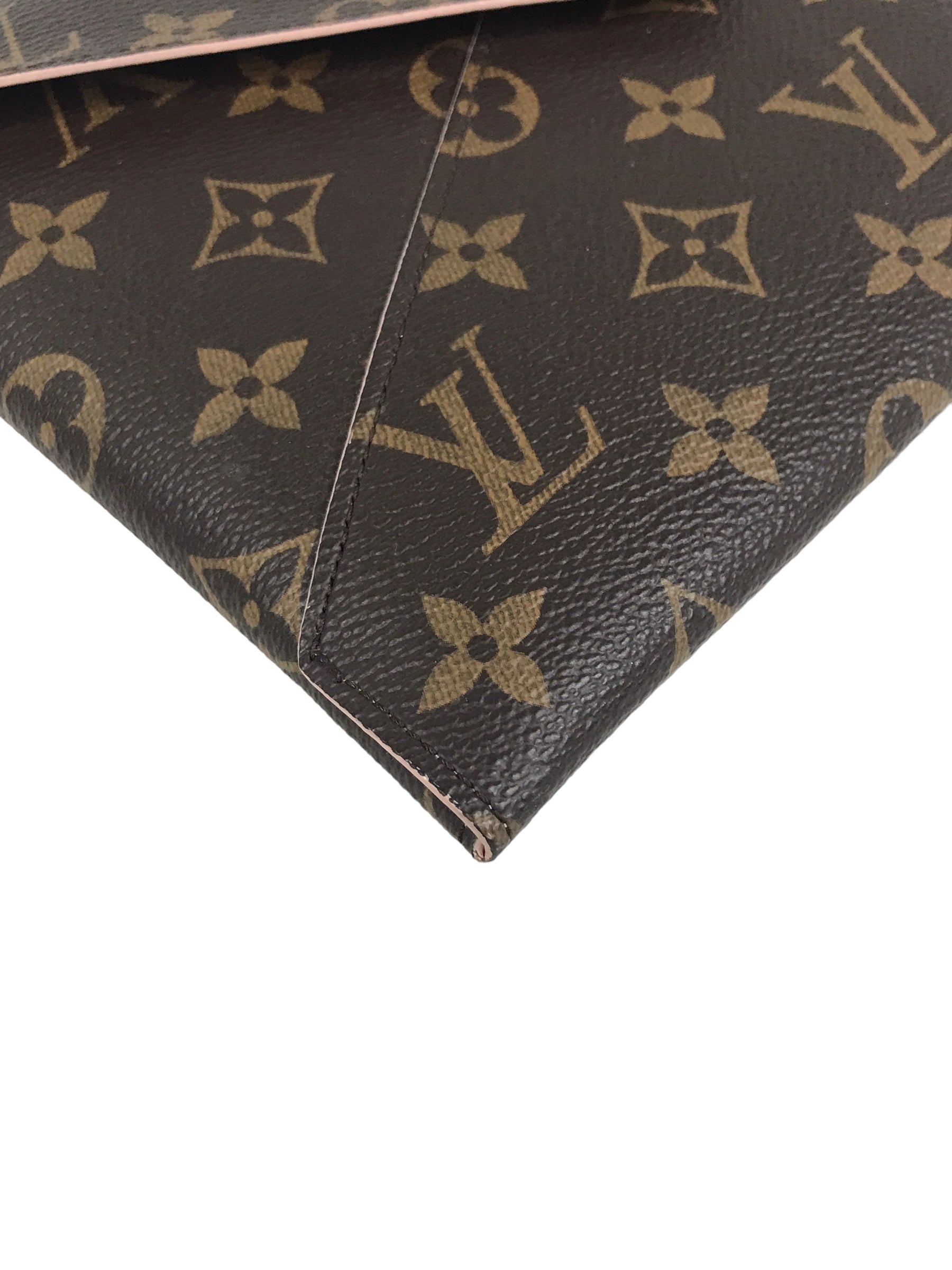 Brown Monogram Kirigami Single Pouch w/GHW