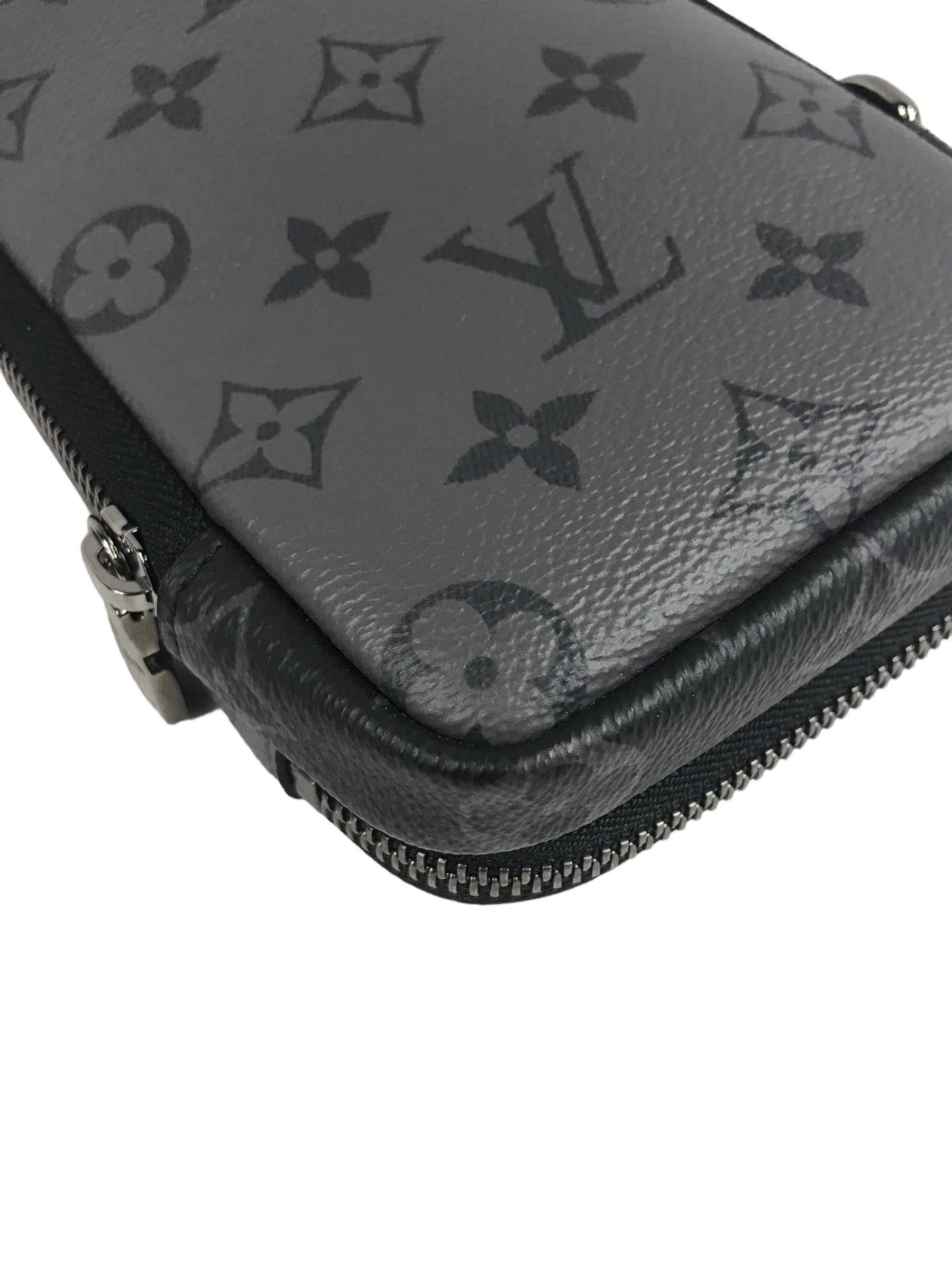 Monogram Eclipse Reverse Double Phone Pouch W/DSHW