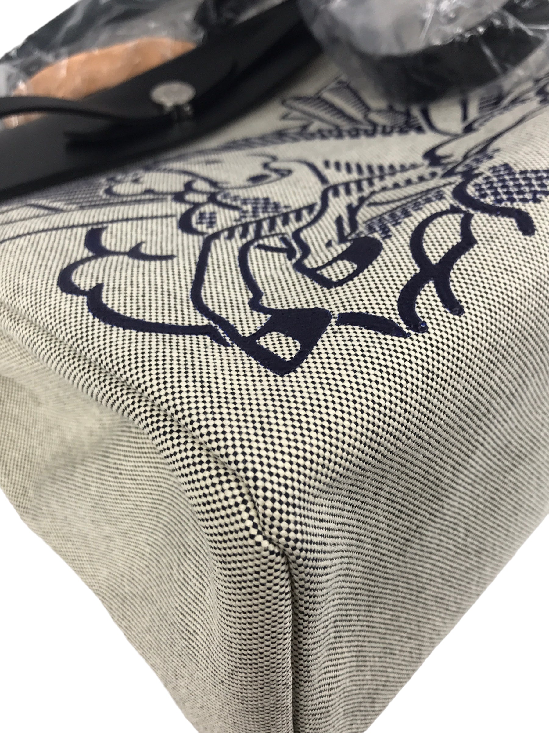 Blue Indigo/Ecru/Black Pegase Pop Herbag Zip 39 w/PHW