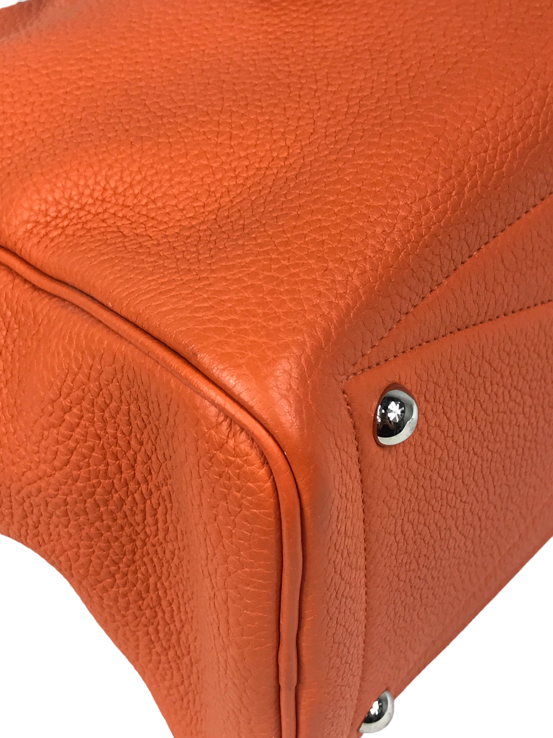 Orange Clemence Victoria Shoulder Bag W/PHW