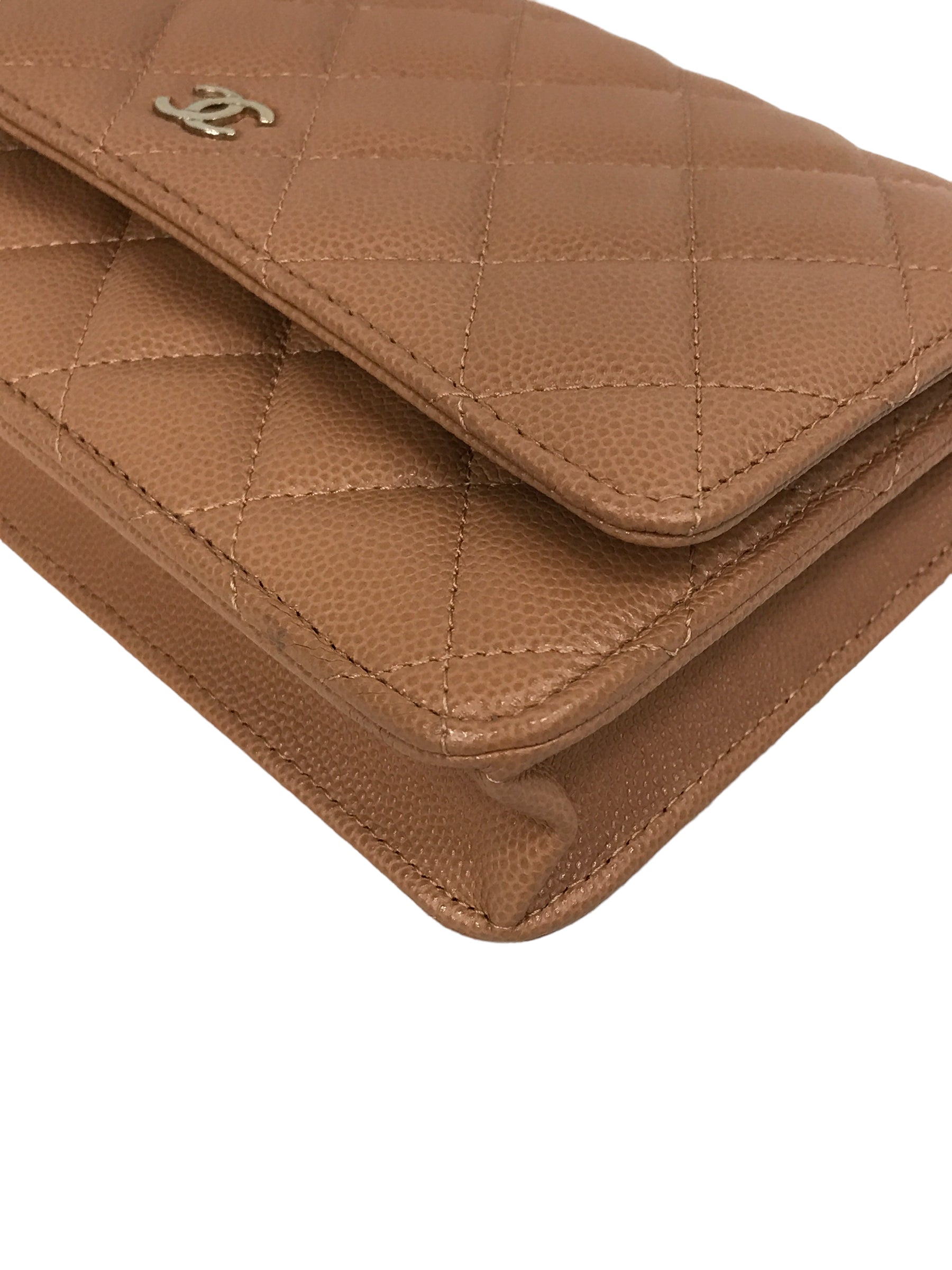 Caviar Beige Fonce Wallet On Chain w/LGHW