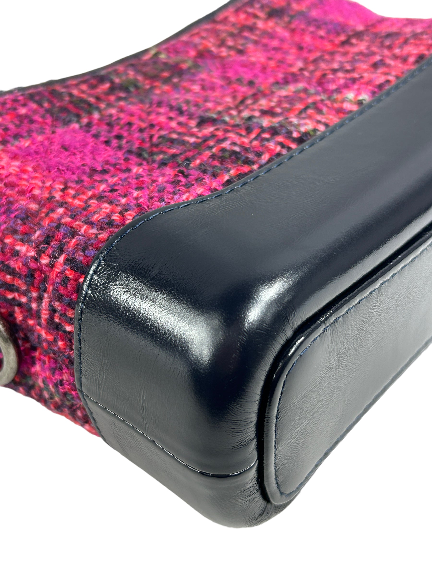 Pink/Navy Tweed Small Gabrielle Bag w/GHW/SHW/RHW/AGHW