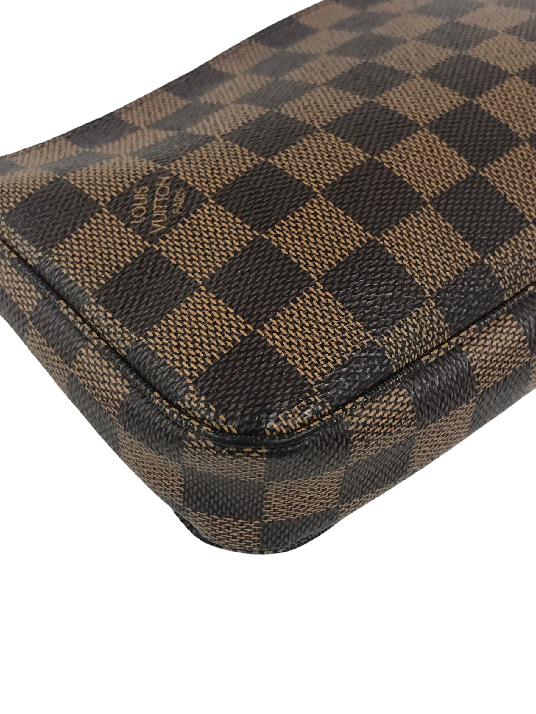 Damier Ebene Pochette Accessories w/GHW