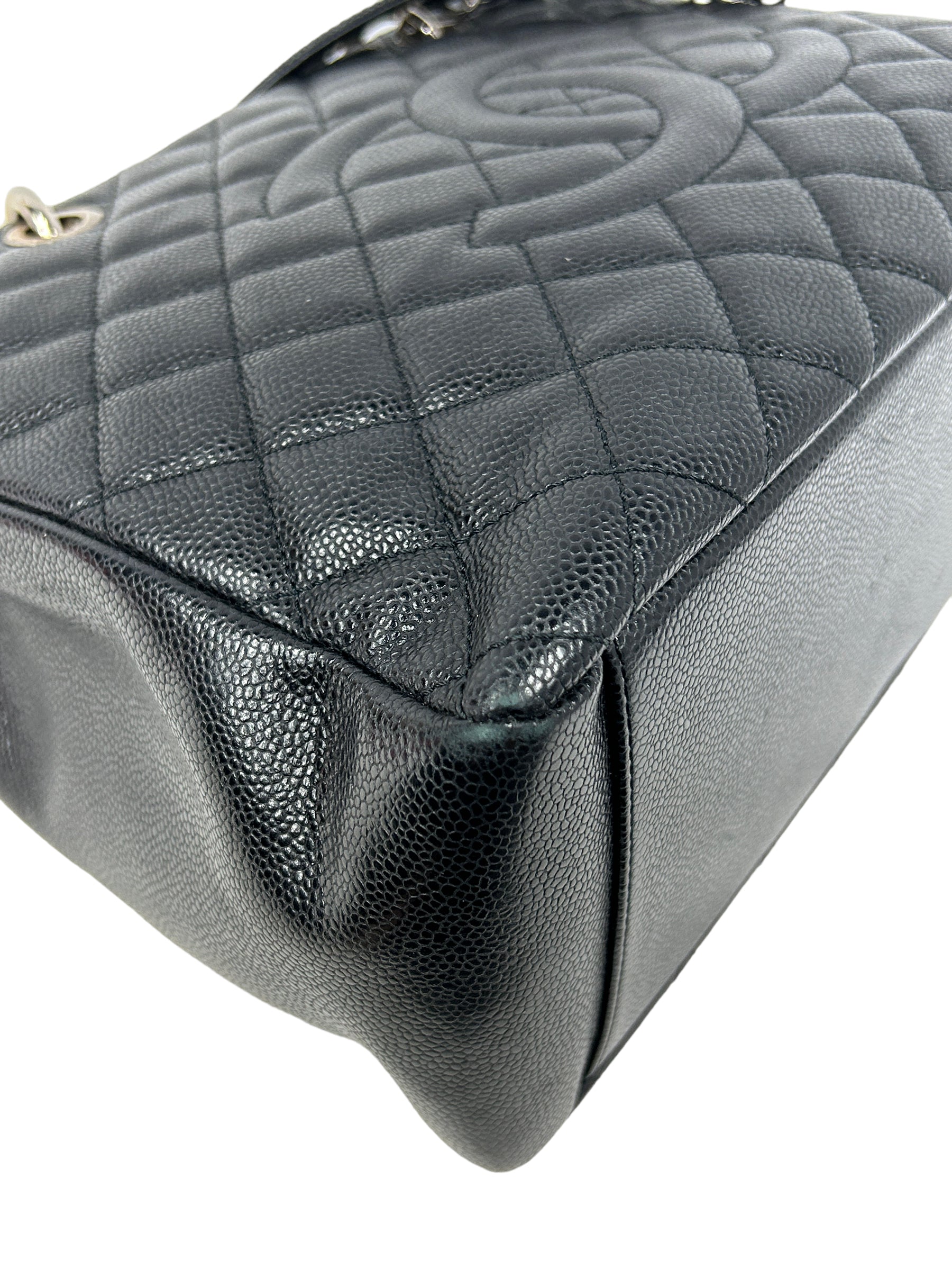 Black Caviar Quilted GST Tote w/SHW