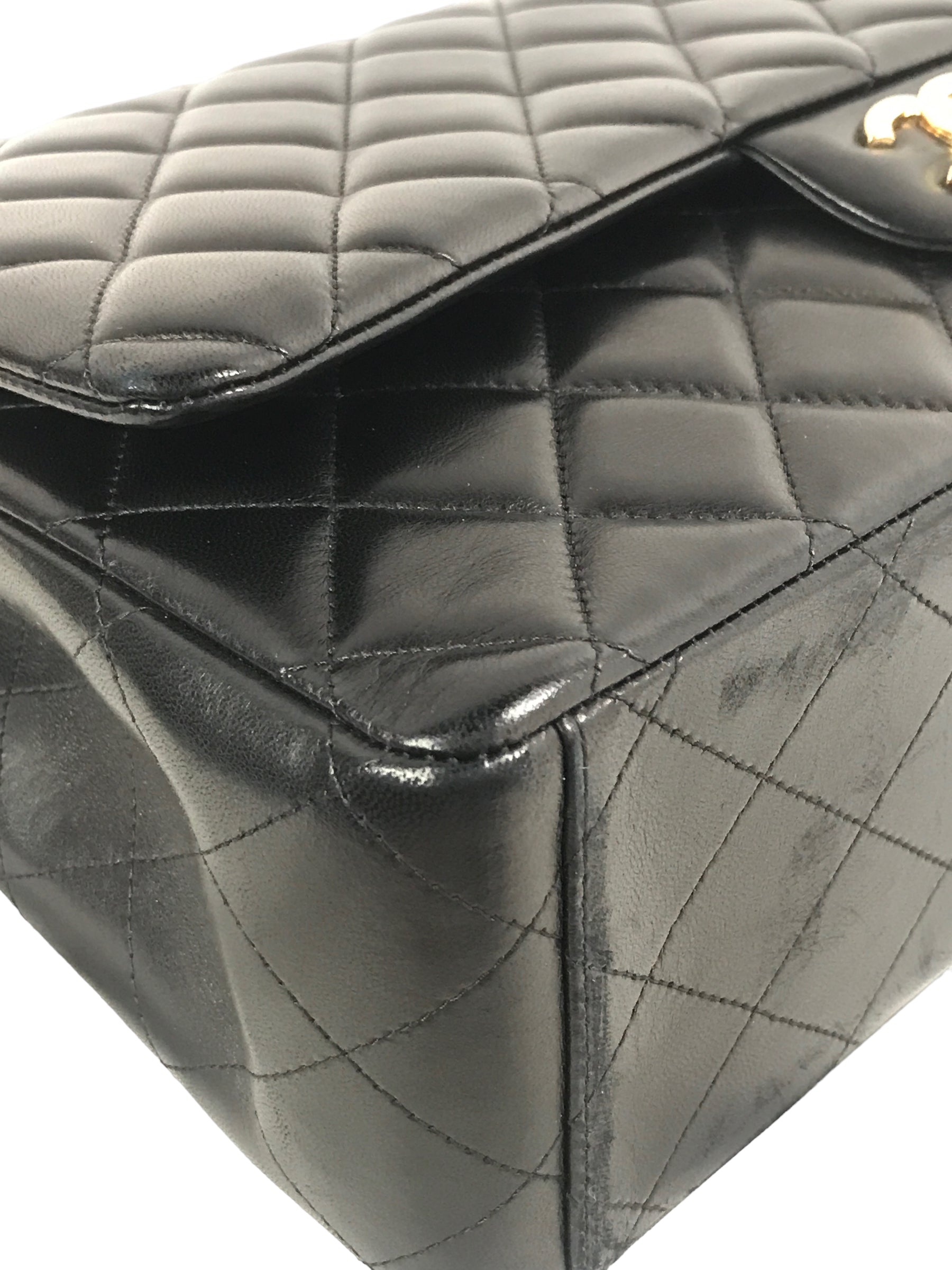 Black Quilted Lambskin Maxi w/GHW