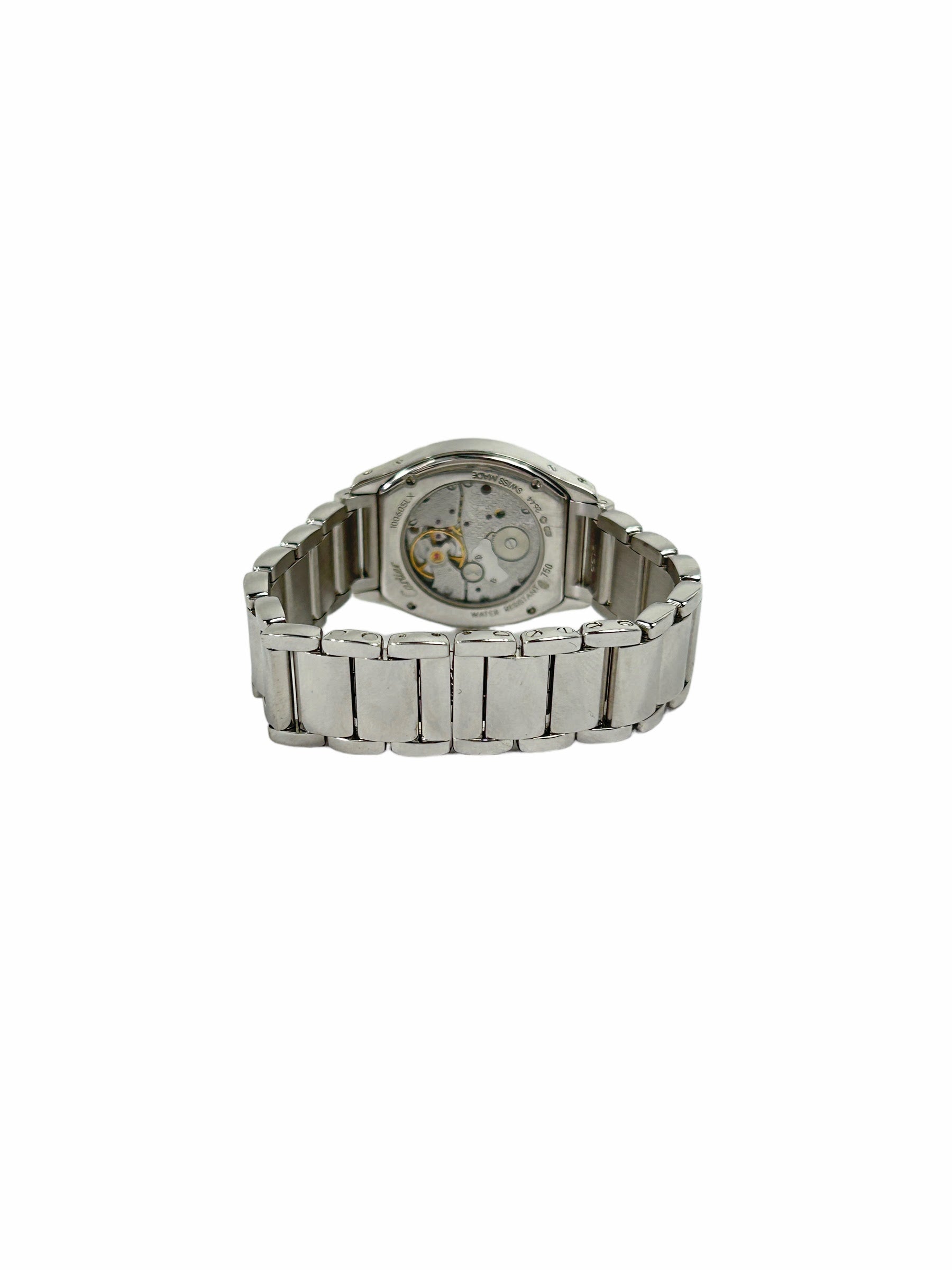 18K White Gold/ Diamond Bezel/Silver Dial Tortue Watch