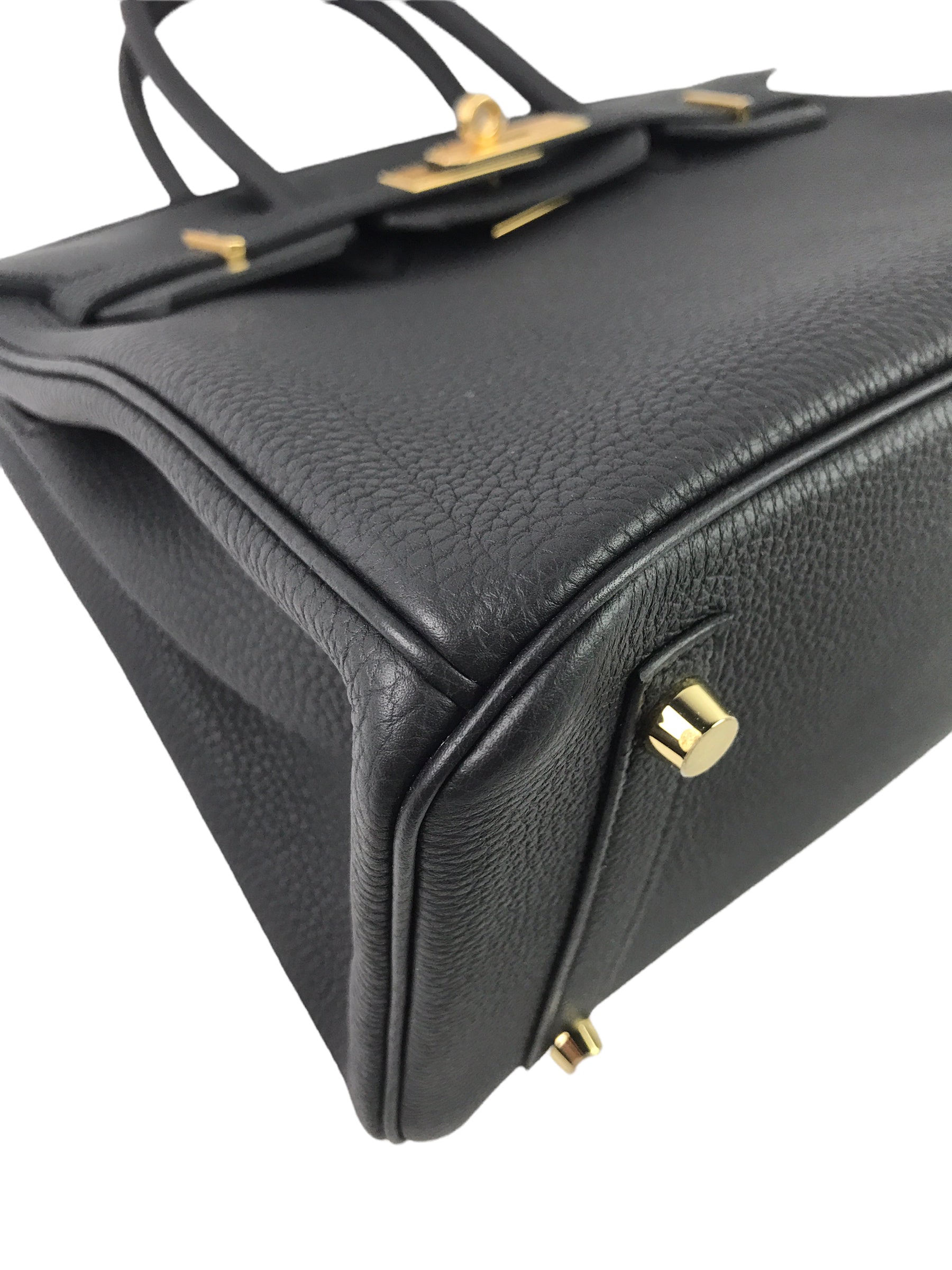 Black Togo 3 in 1 Birkin 30 W/GHW