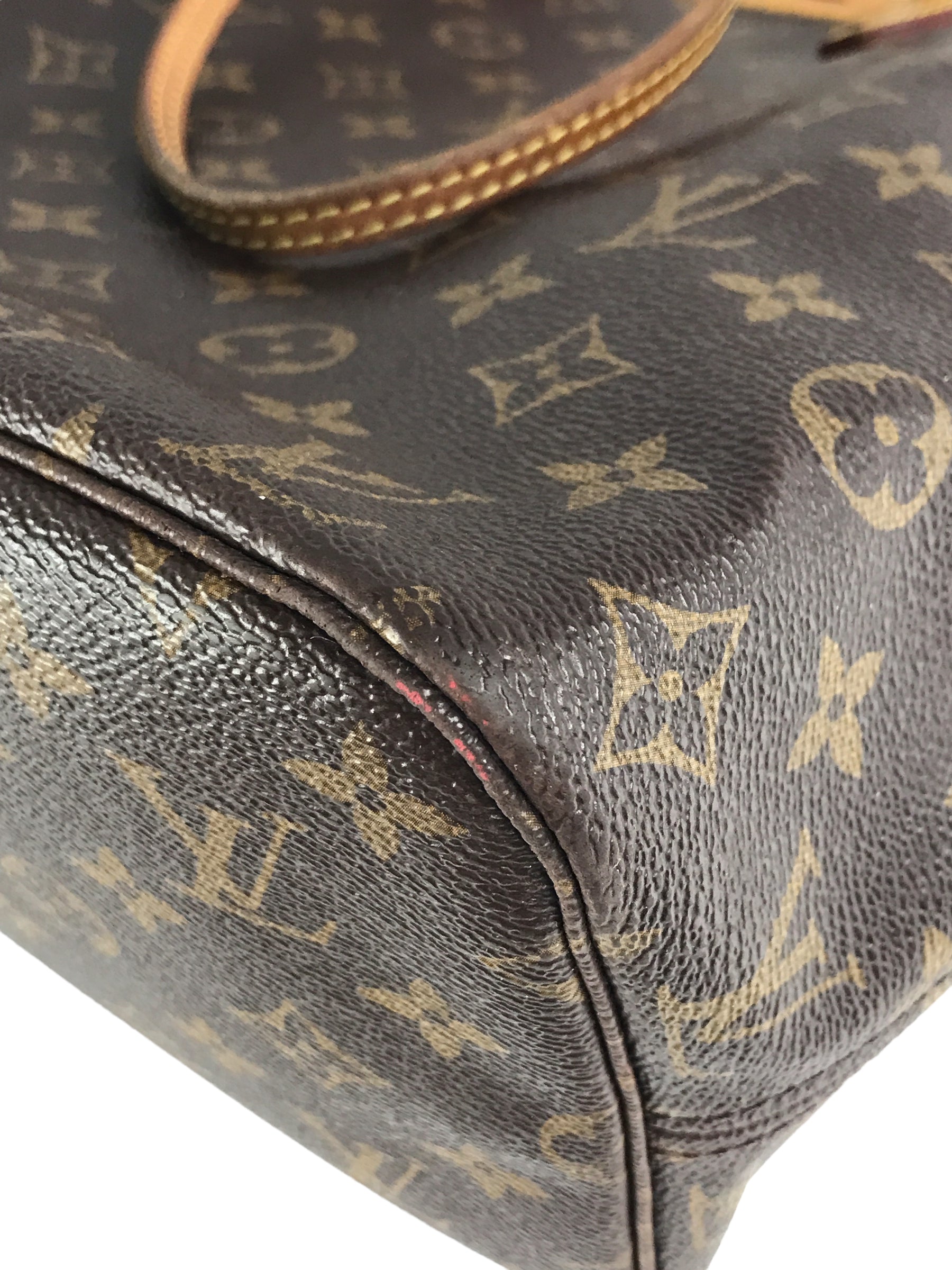 Monogram Neverfull MM Tote Bag w/GHW