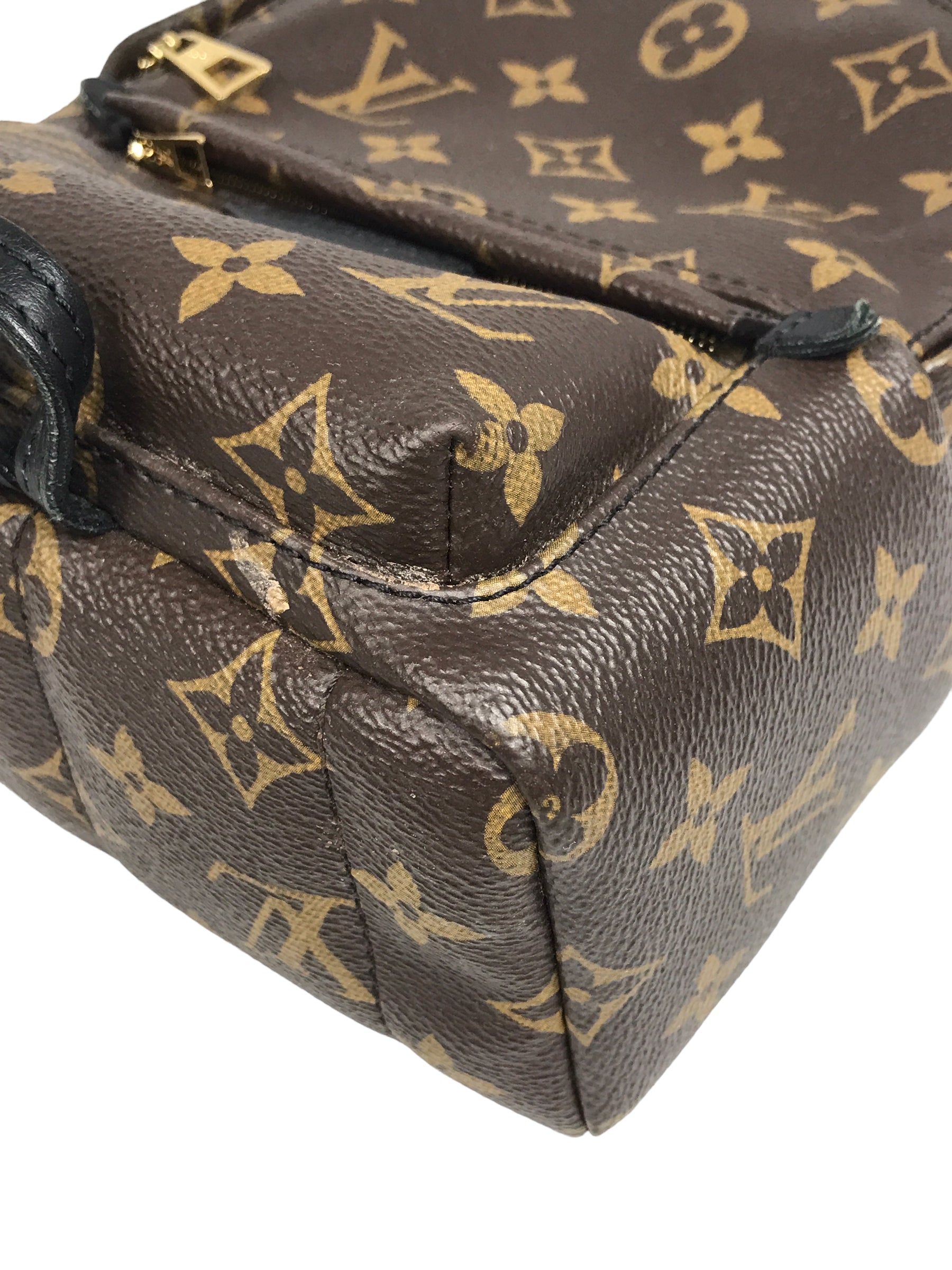 Monogram Coated Canvas Palm Springs Mini Backpack w/ GHW