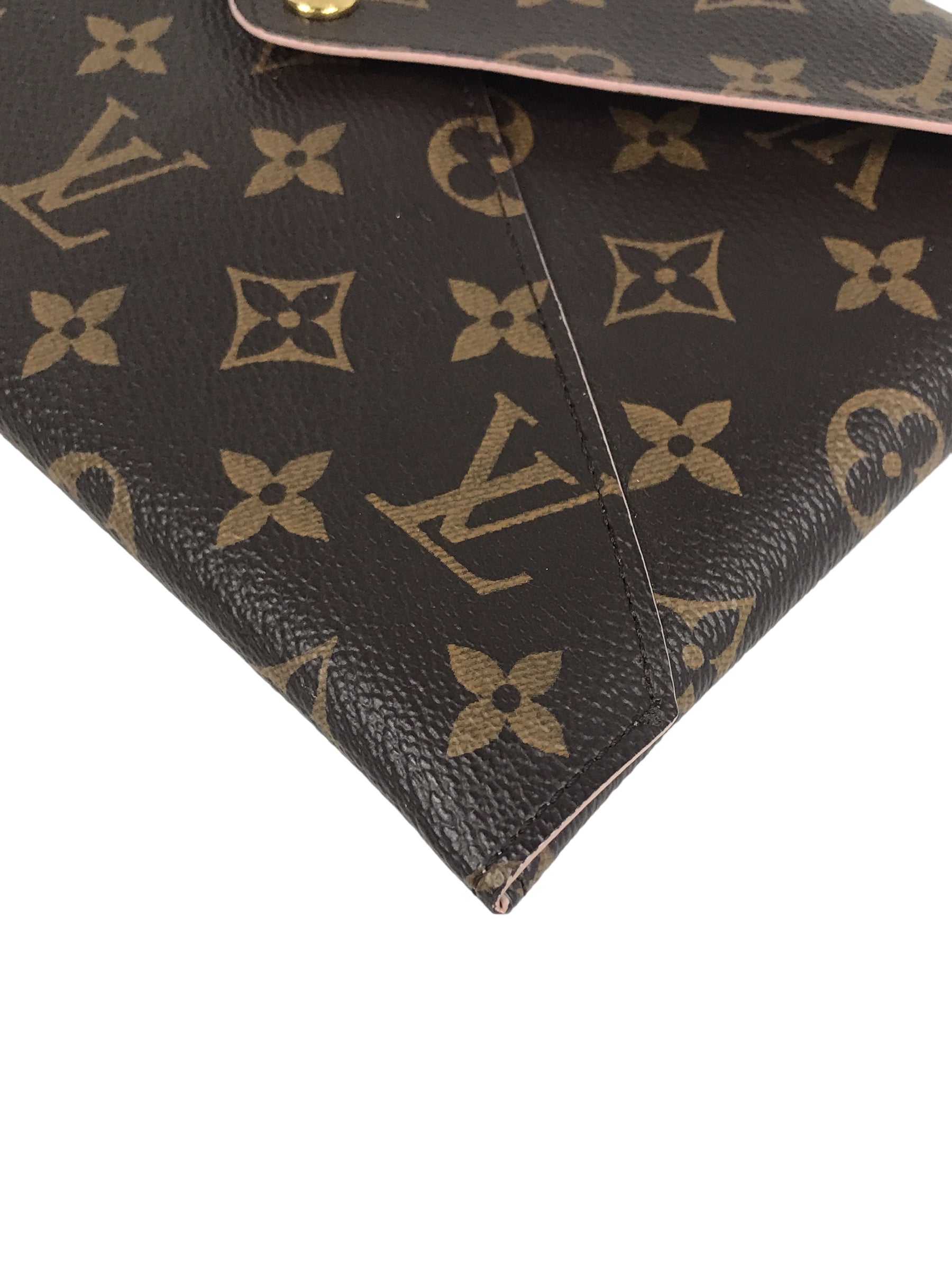 Brown Monogram Kirigami Single Pouch w/GHW
