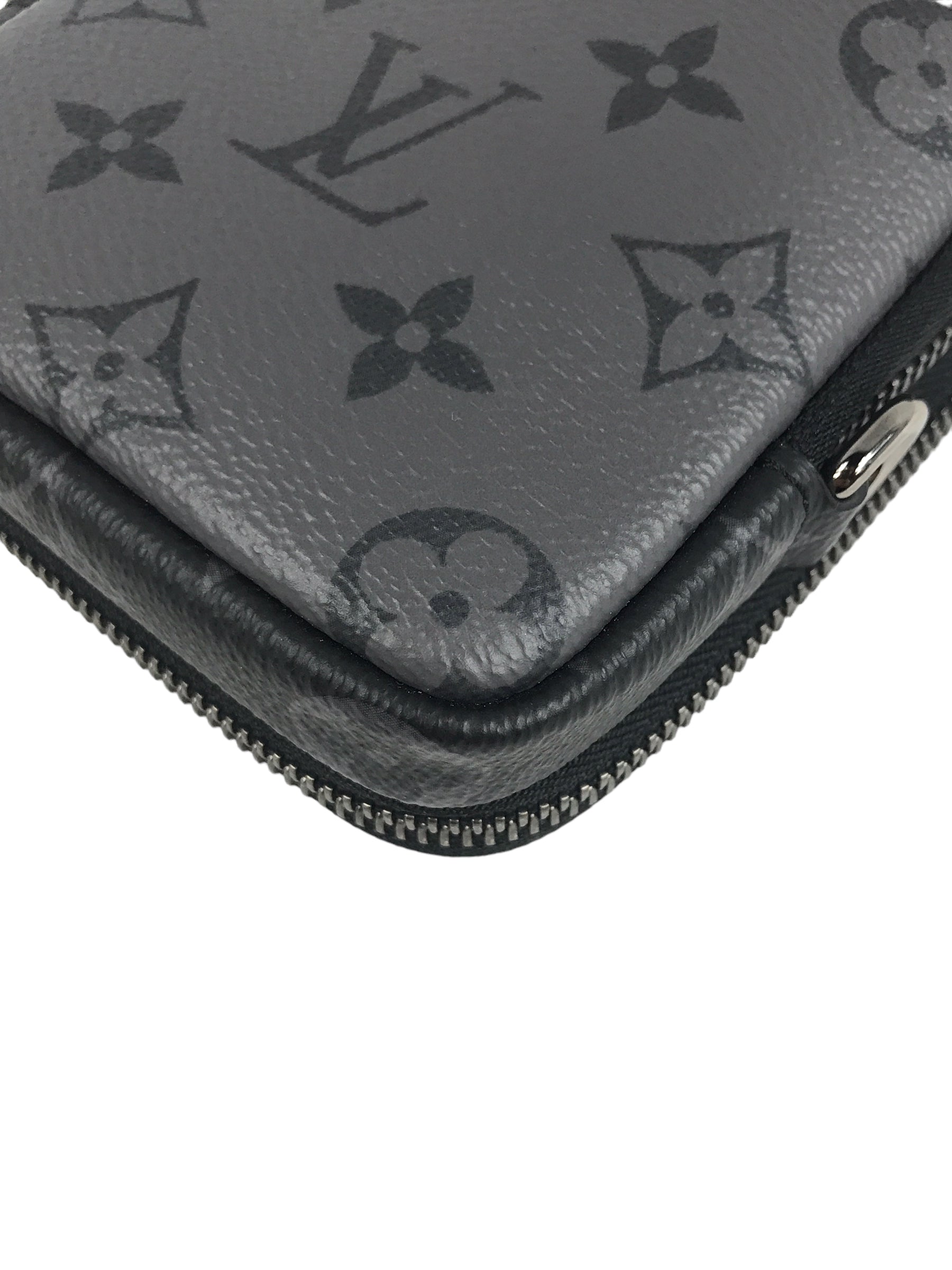 Monogram Eclipse Reverse Double Phone Pouch W/DSHW