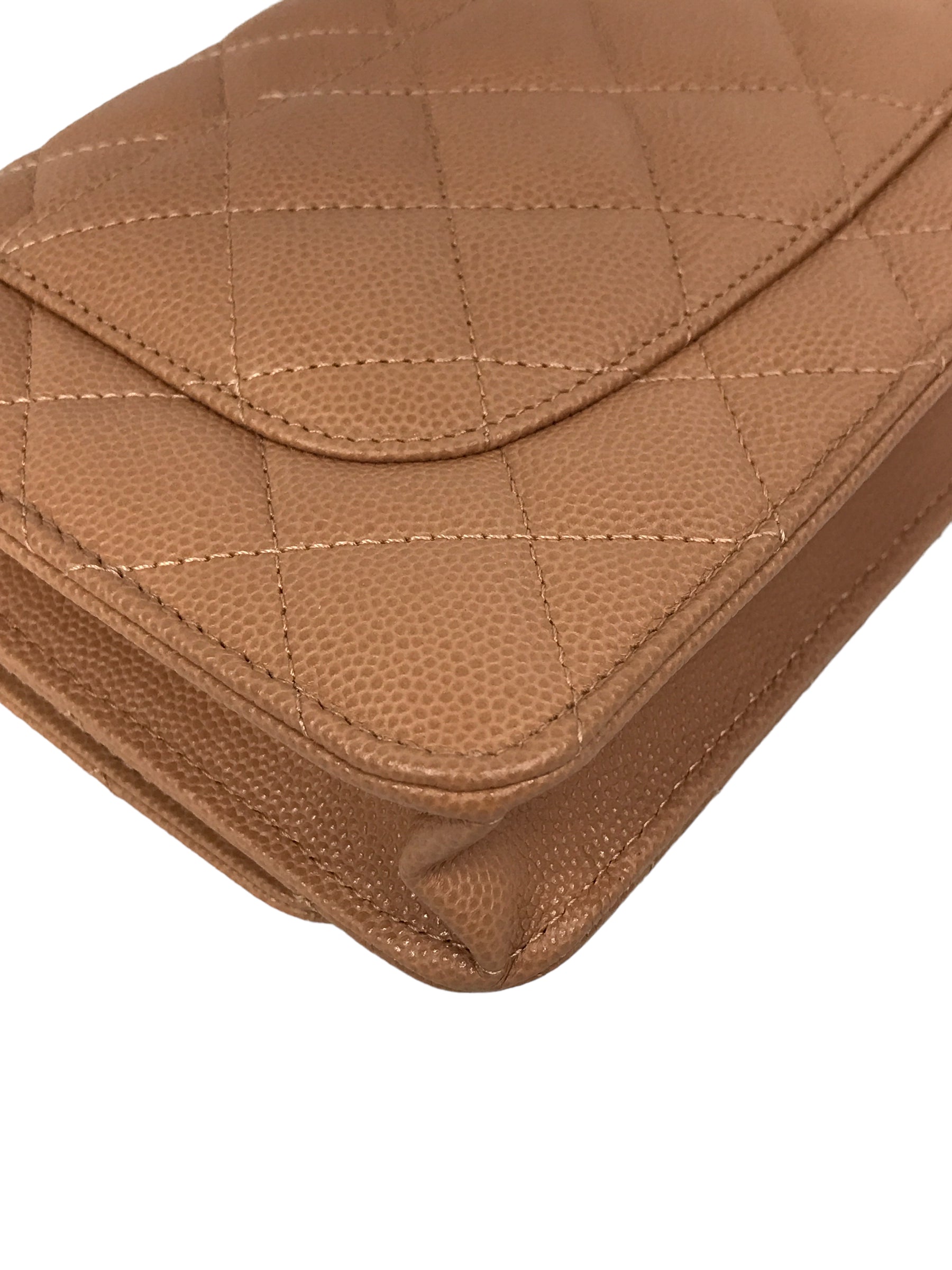 Caviar Beige Fonce Wallet On Chain w/LGHW