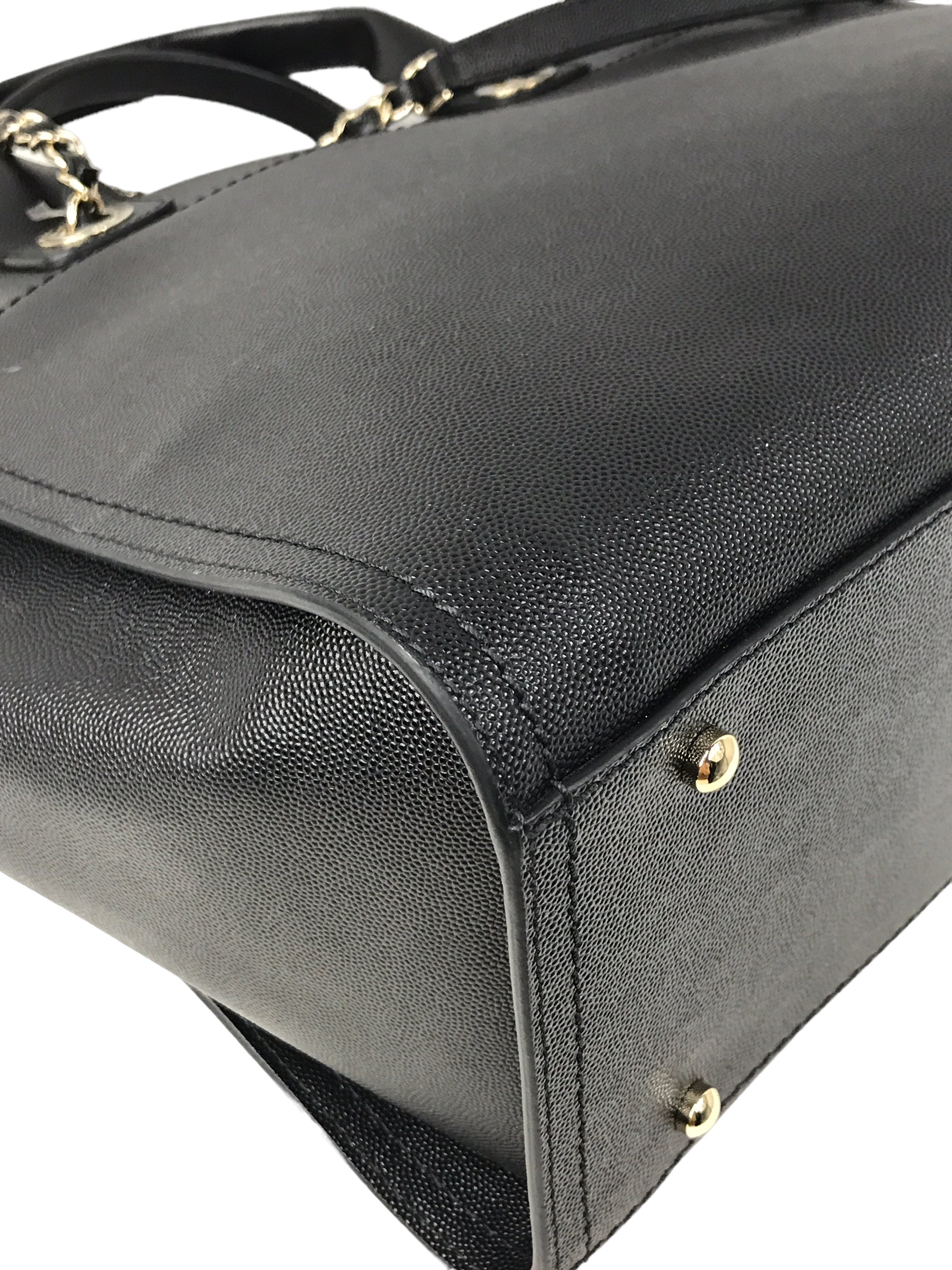 Black Caviar Leather Small Studded Deauville W/LGHW-ON LAYAWAY